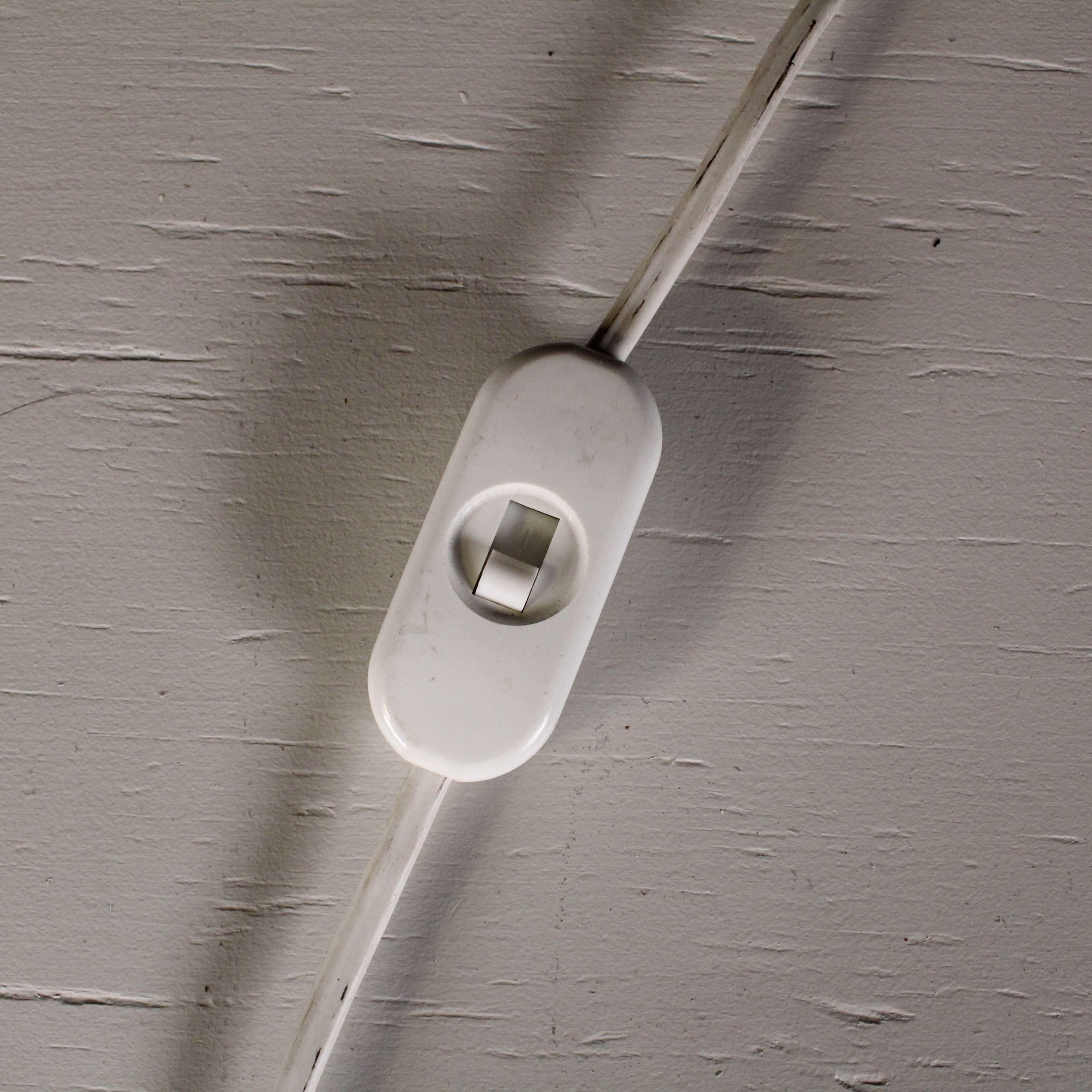 Mid-20th Century Lampe de table blanche, design de Goffredo Reggiani, 1970 en vente