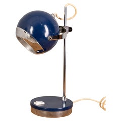 Lámpara de mesa  vintage azul 70s mod 'Eye Ball' diseño Goffredo Reggiani