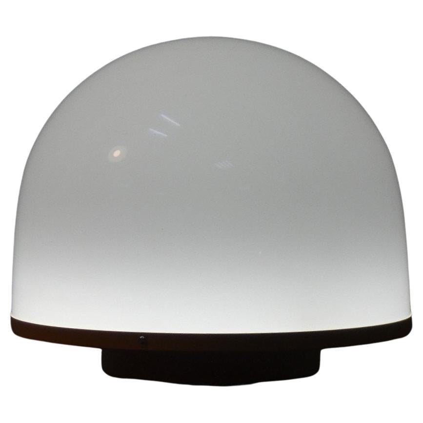 Lampe de table en plexiglas et métal à boutons - Italie, années 1960