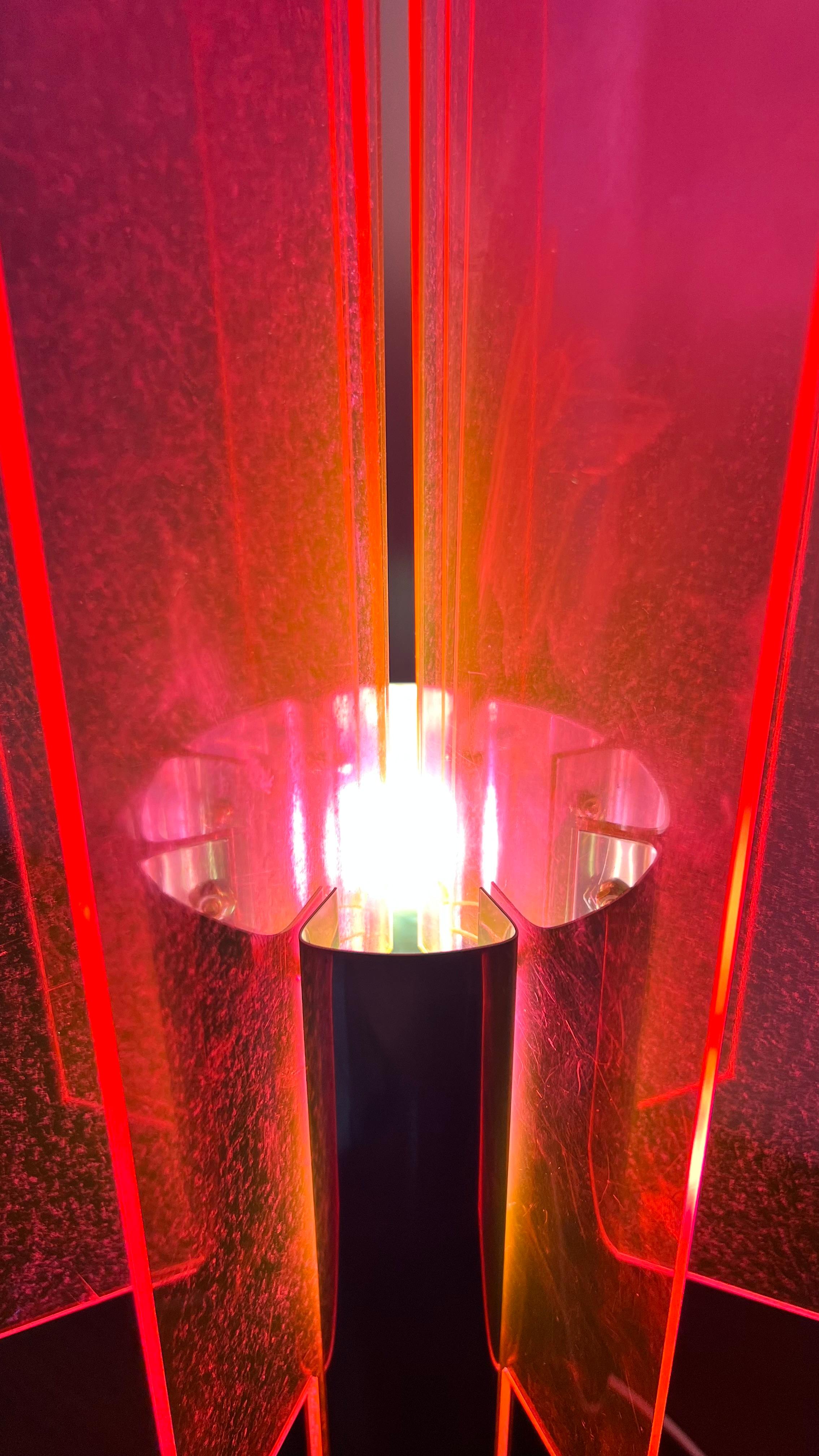 Ère spatiale Lampe de  table de cactus  par Giovanni et Gianpiero Bassi pour Studio Luce en vente