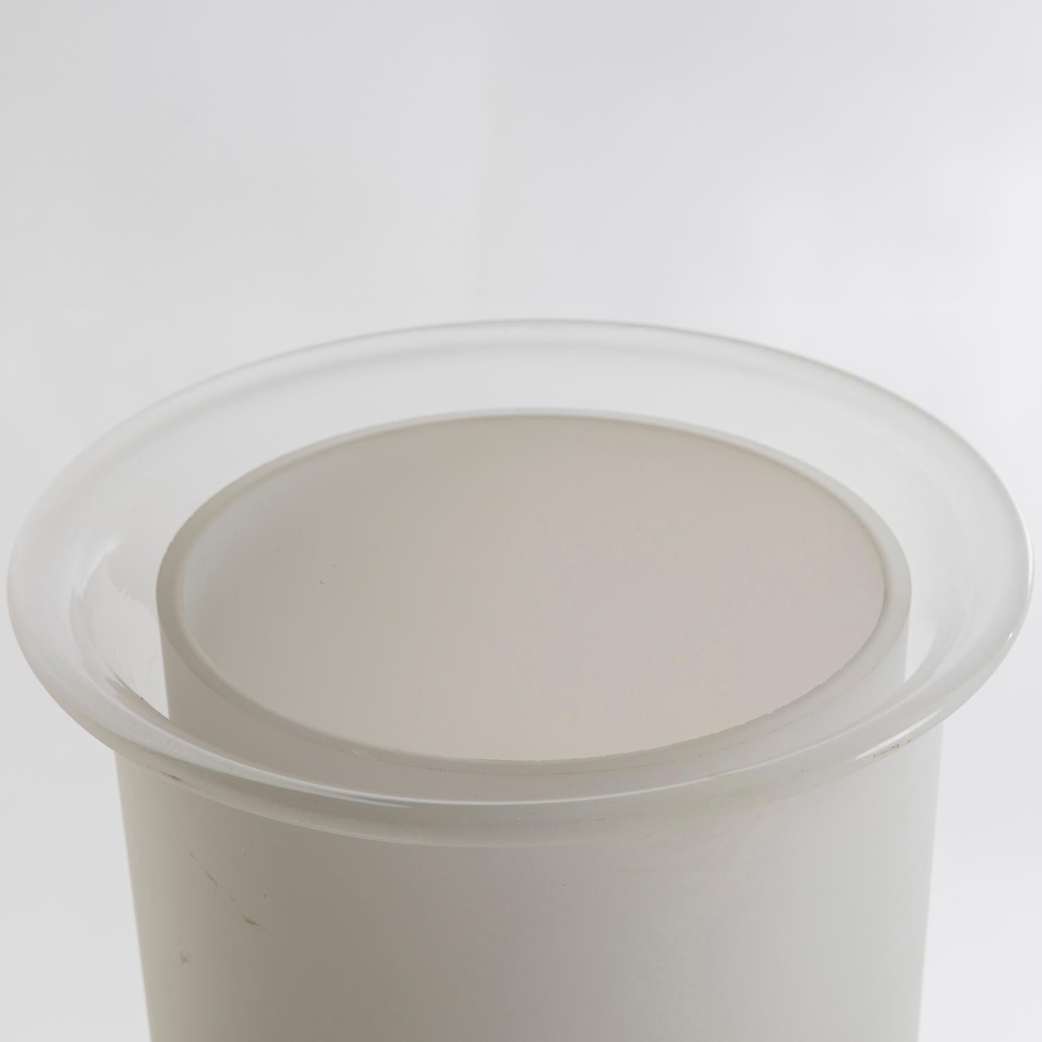 Glass Lampada da tavolo Canna, Piero Castiglioni Roberto Menghi per Fontana Arte, 1981