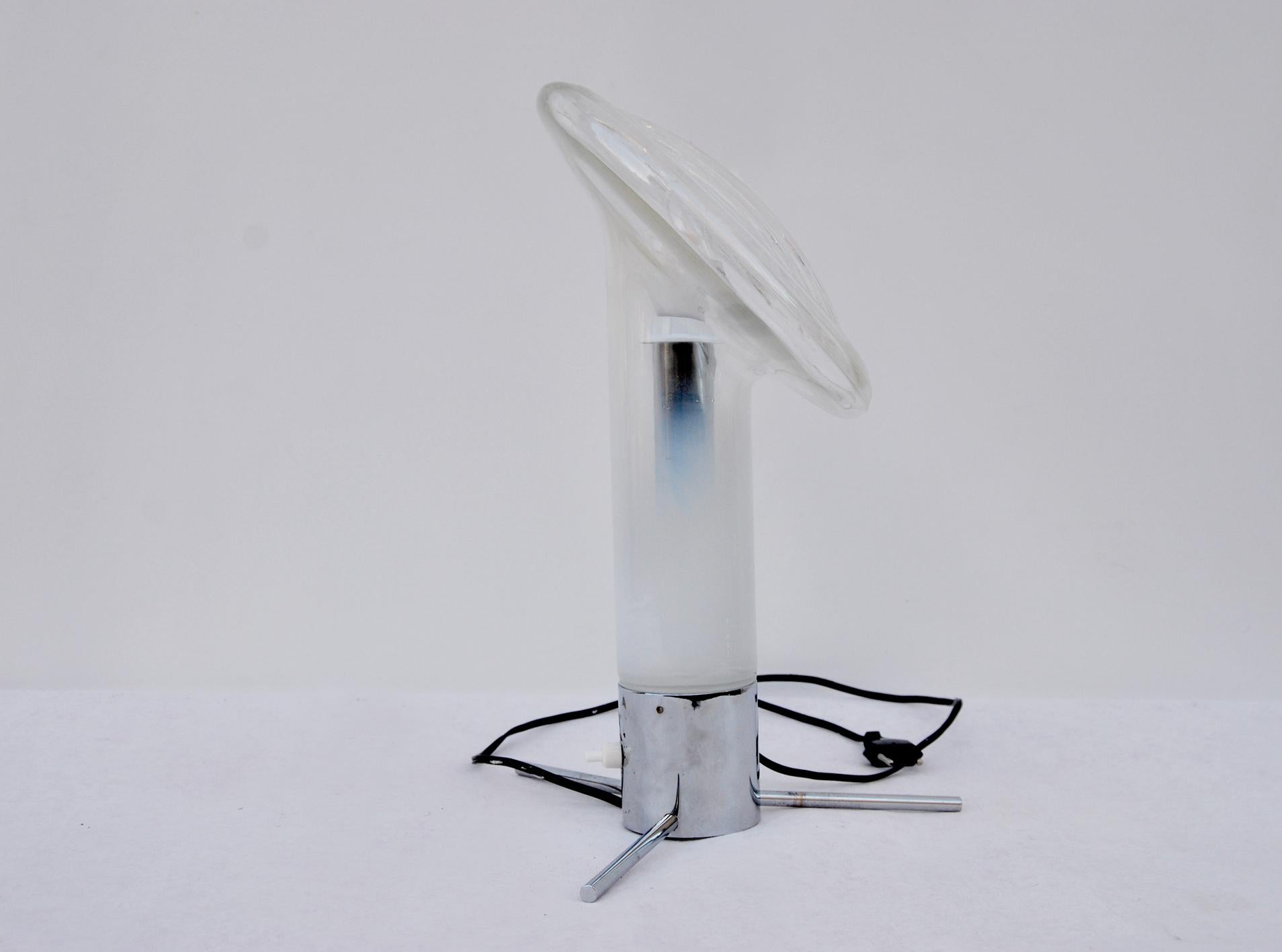 Mid-Century Modern Lampe de table Car Optics par Carlo Nason pour Mazzega, 1970   en vente