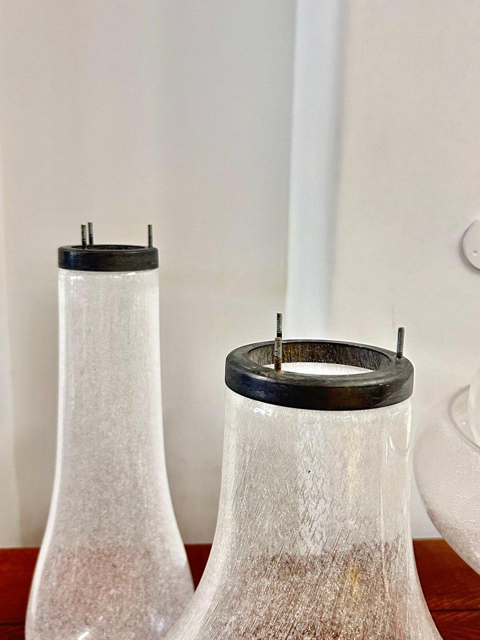 Mid-20th Century Carlo Nason LT305 Lotus Mazzega 1960 Table Lamp For Sale