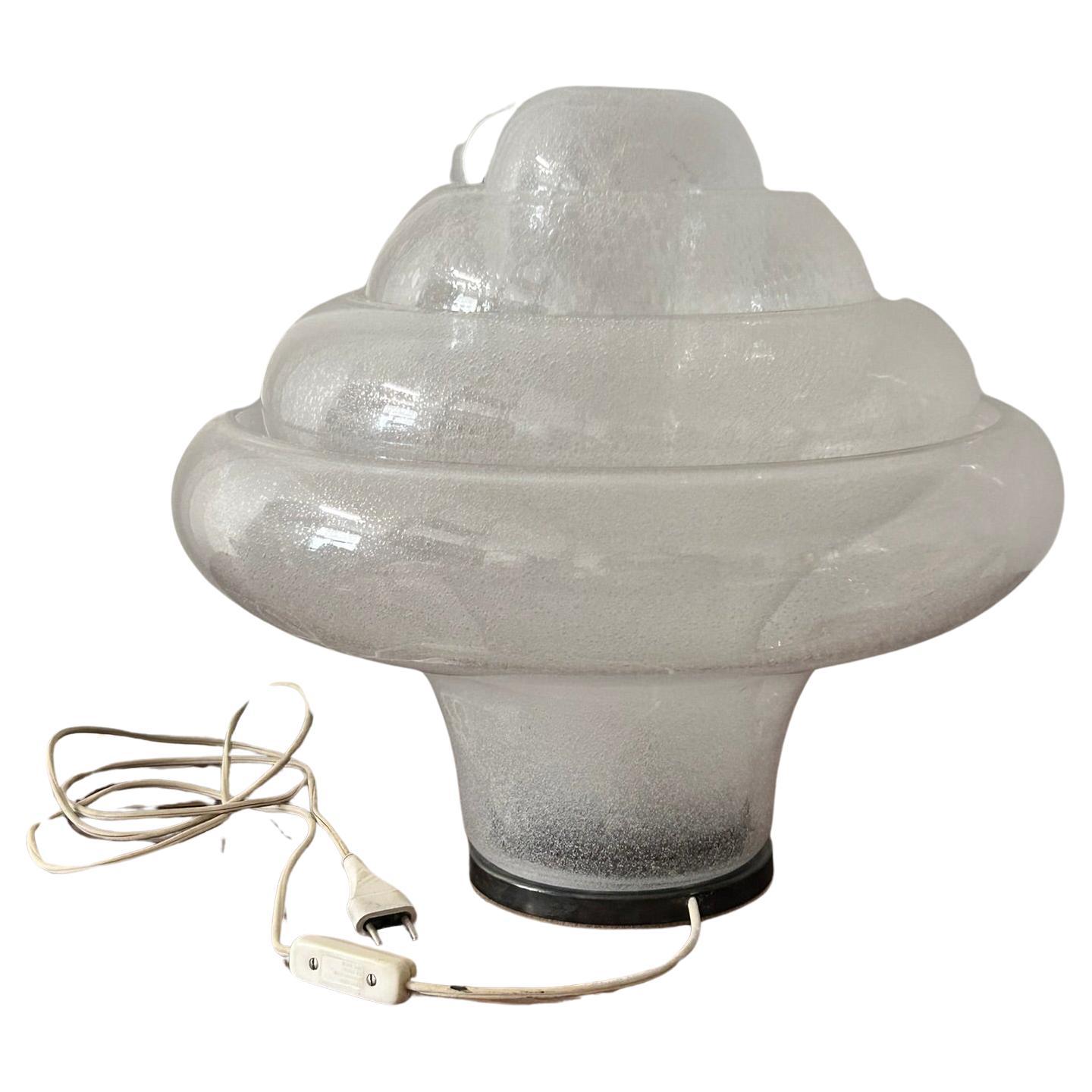 Carlo Nason LT305 Lotus Mazzega 1960 Table Lamp  For Sale