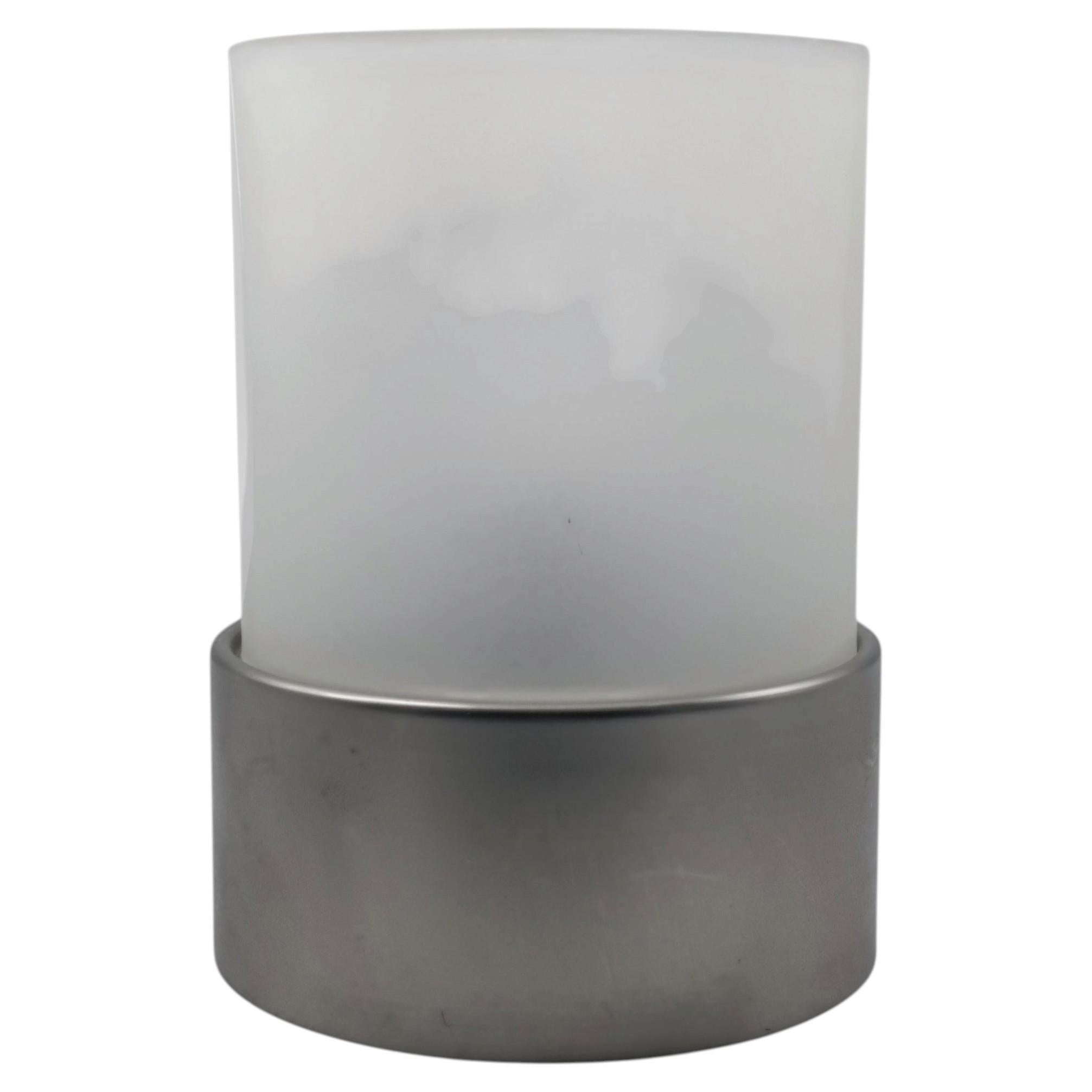 Cylindrical Diffused Light Table Lamp, Italy 1970s For Sale