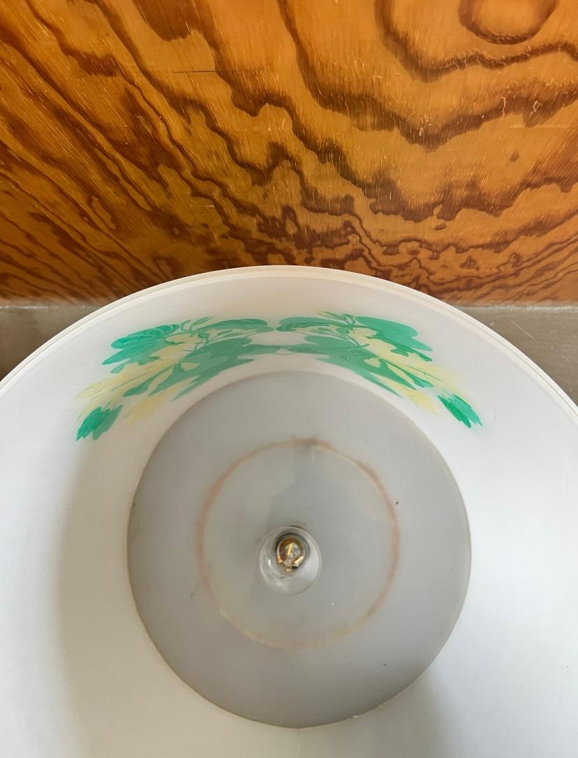 Lampada da tavolo circolare in plexiglass e tessuto di Anna Maria Y Palacios in vendita 1