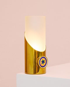 Tischleuchte mit Murrina, Entwurf von Angelo Lelii für Arredoluce, Italien