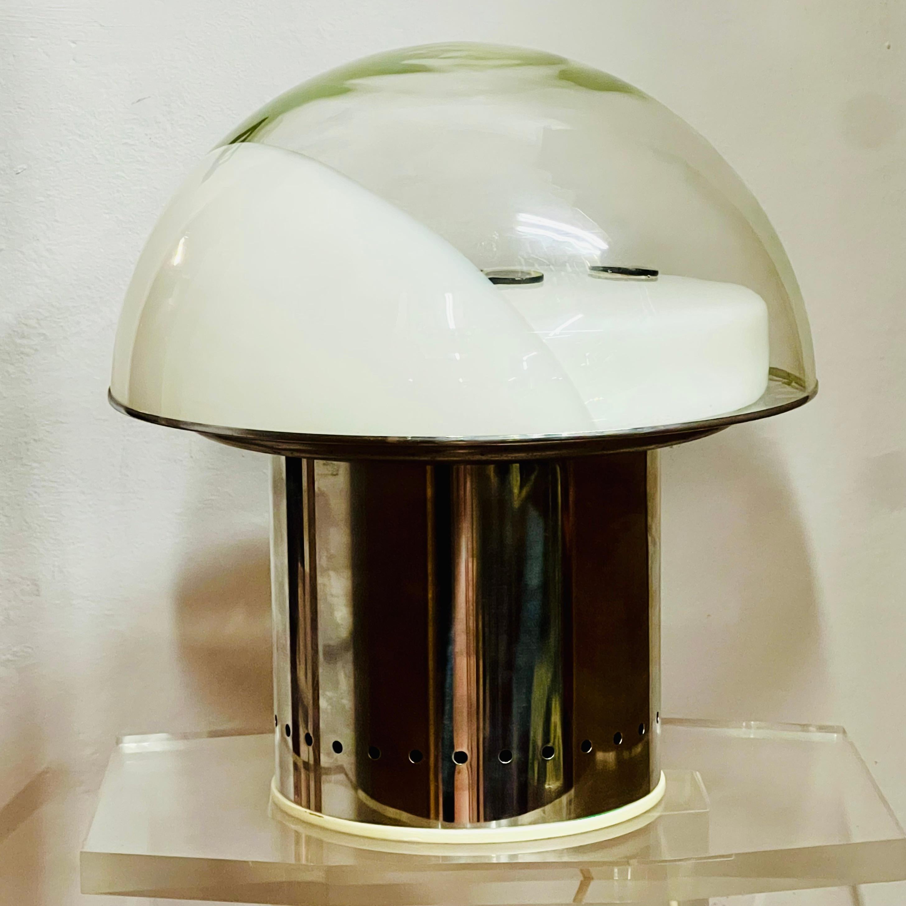 Lámpara de Sobremesa con Murrina Atrib. a Angelo Brotto - Italia - Años 70 Era espacial en venta