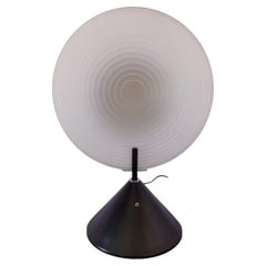 Lampada da tavolo con vetro di Murano bianco di Fabbian, Italia ‘80