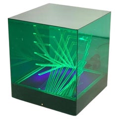 Lampe à poser Teo Verde Cube par James Rivière 