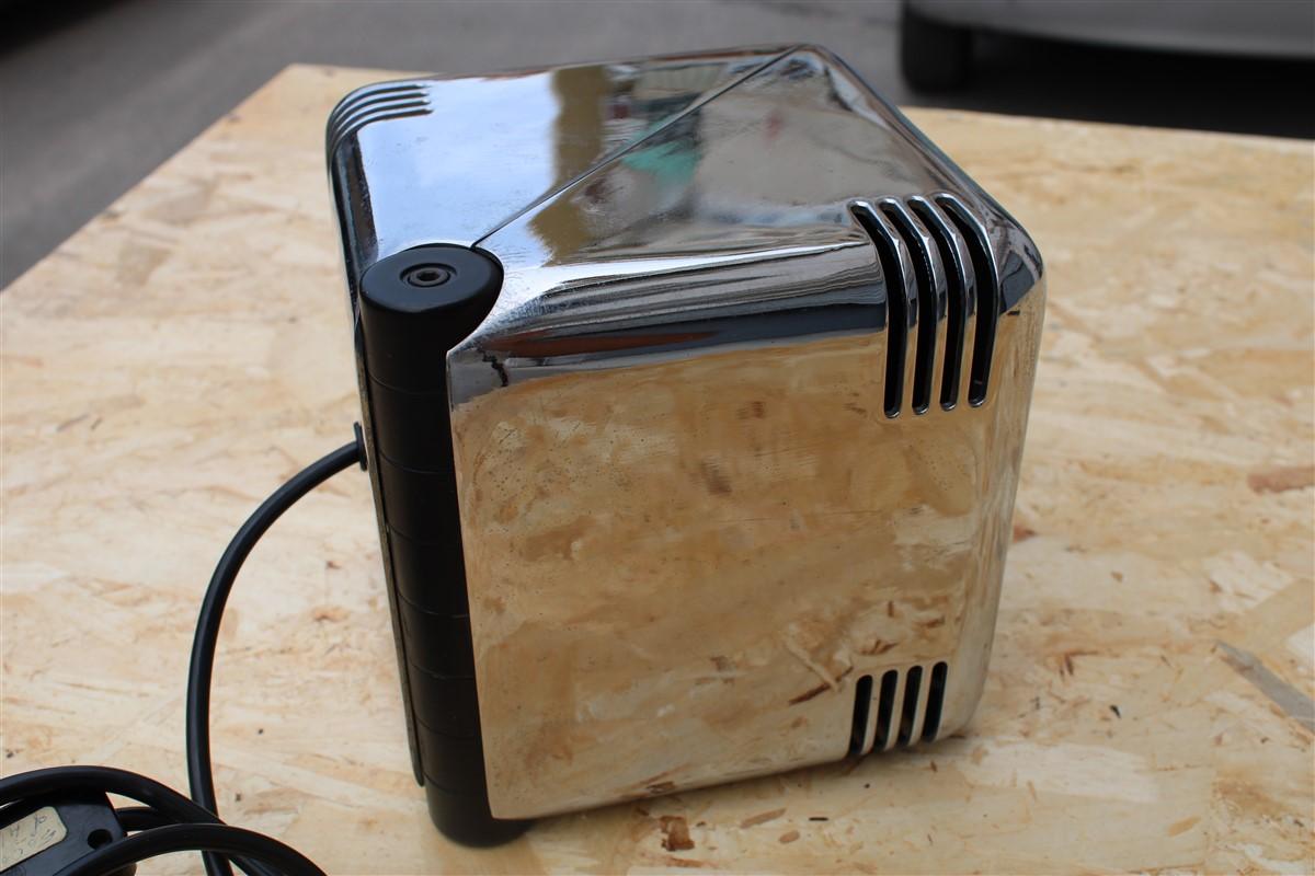 Space Age 1970s Cube Table Lamp in Chrome Metal Nanda Vigo Style For Sale 5