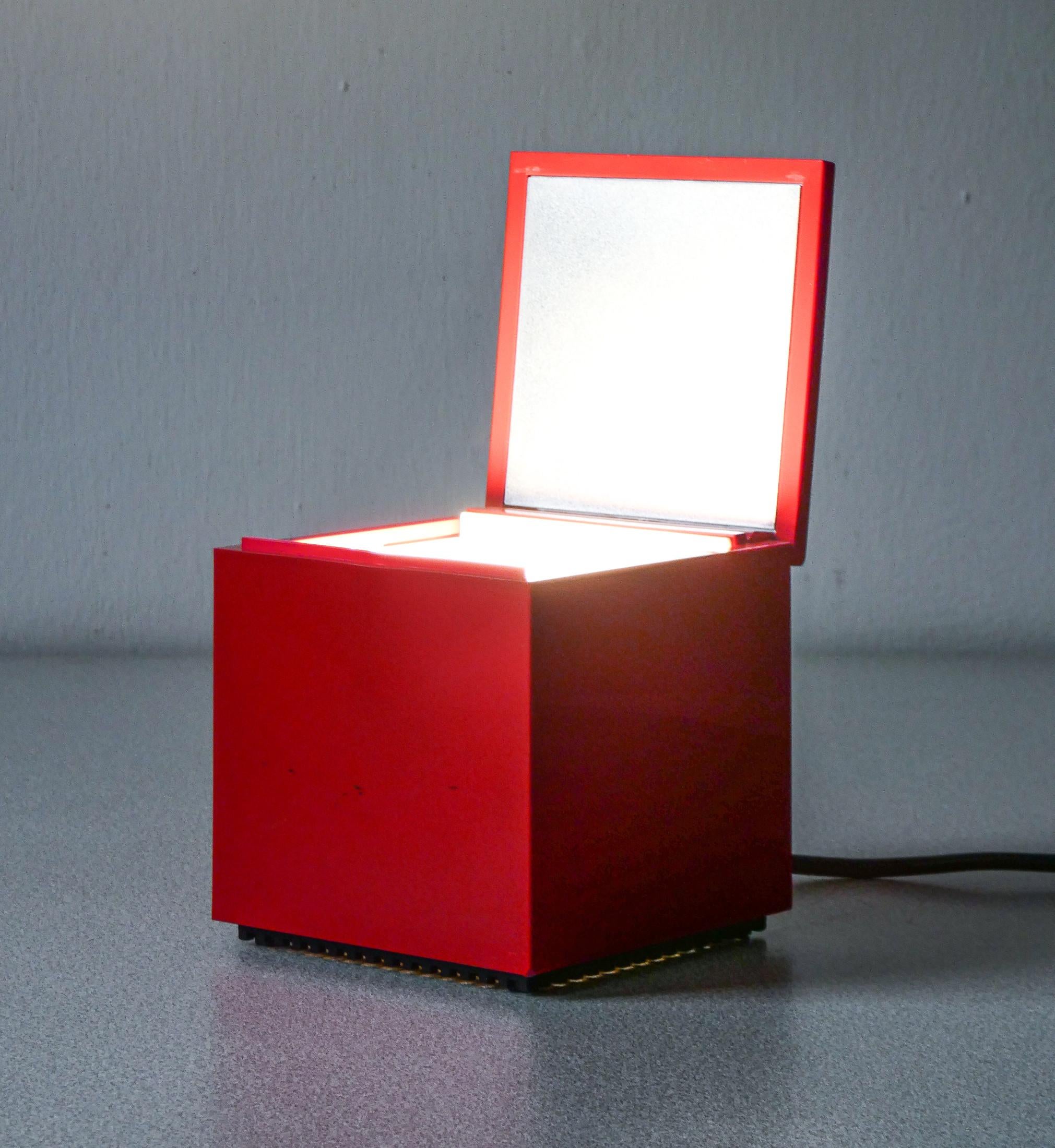 Late 20th Century Cuboluce table lamp, design BETTONICA & MELOCCHI for CINI & NILS. 1970s For Sale