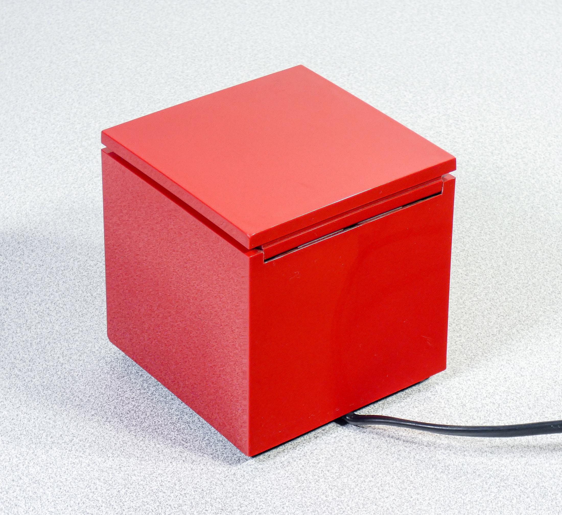 Cuboluce table lamp, design BETTONICA & MELOCCHI for CINI & NILS. 1970s For Sale 2