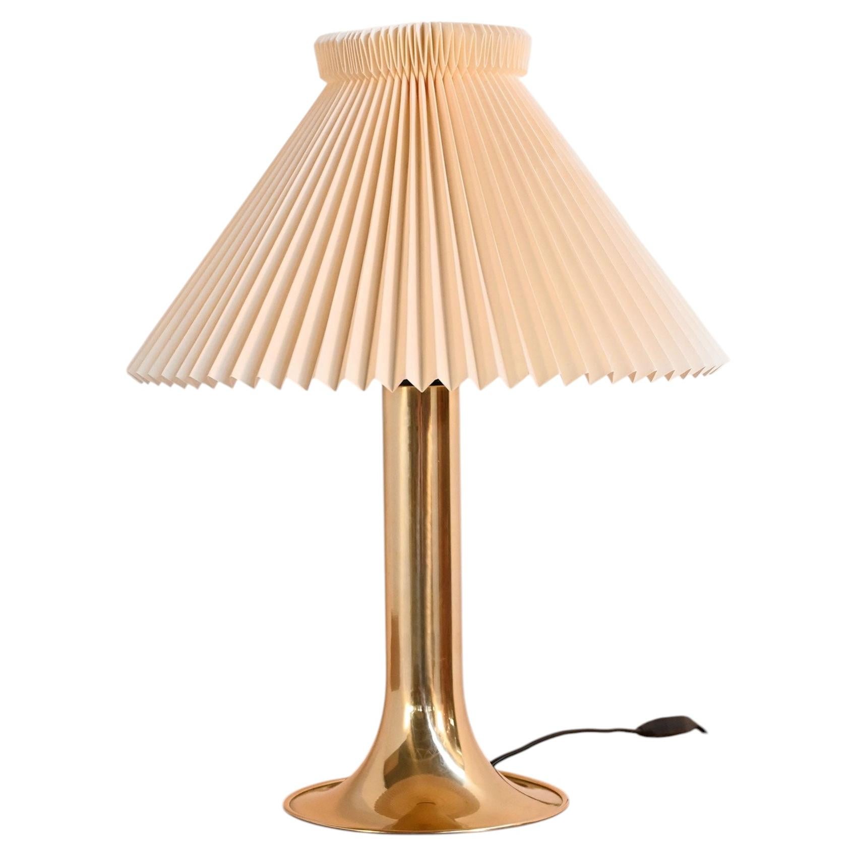 Danish table lamp with fabric shade, 1960s For Sale