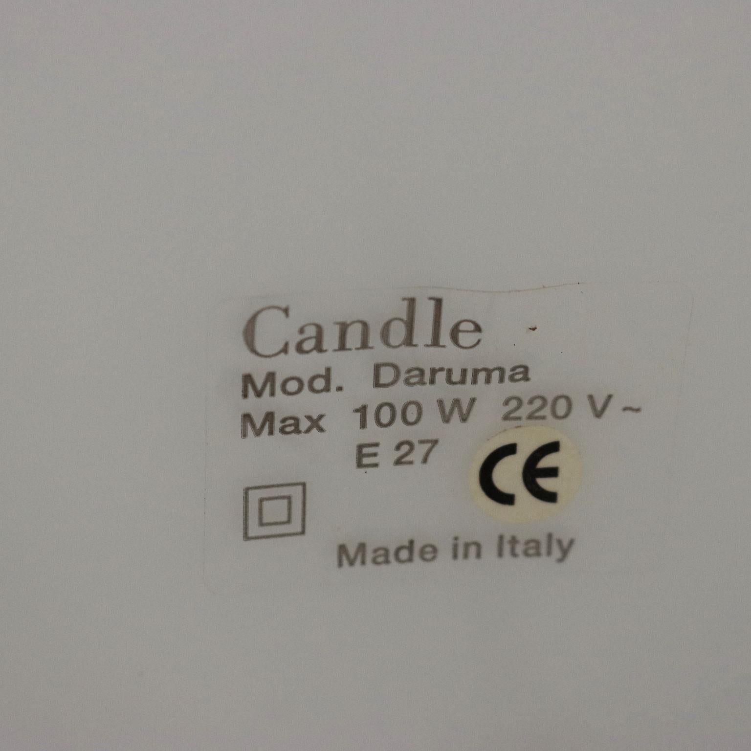 Lámpara de mesa 'Daruma' Grande by Sergio Asti for Candle 1970s Vidrio en venta