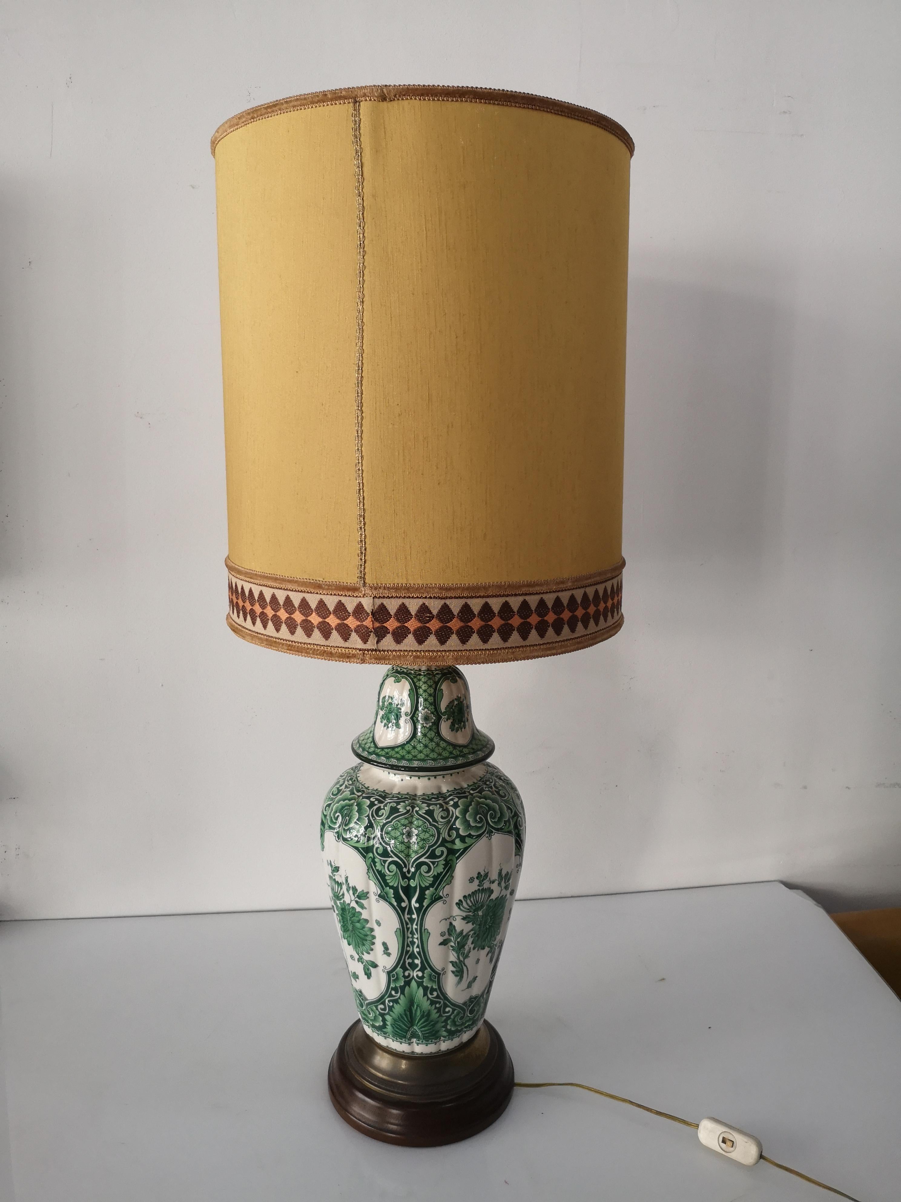 Lampe à poser Delft Vert années 1970 H cm 60 en vente 5