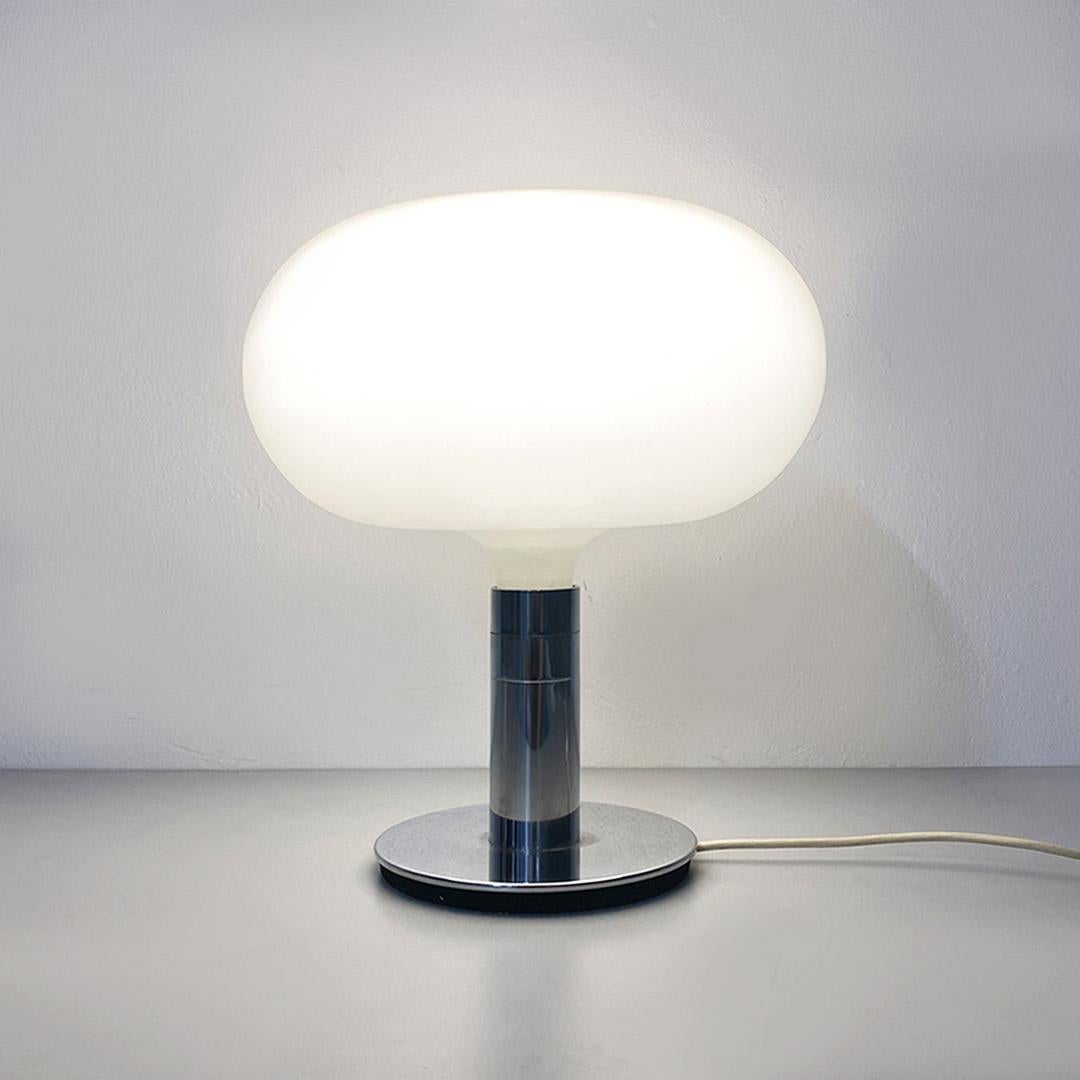 Steel AM/AS series table lamp by Franco Albini and Franca Helg, Sirrah 1970s For Sale