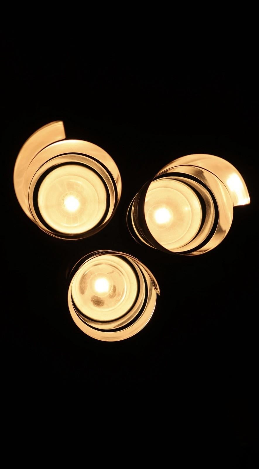 Lampada Da Tavolo Design/One In Acciaio Cromato A Spirale Max Sauze Attr. Anni '70 en vente 8