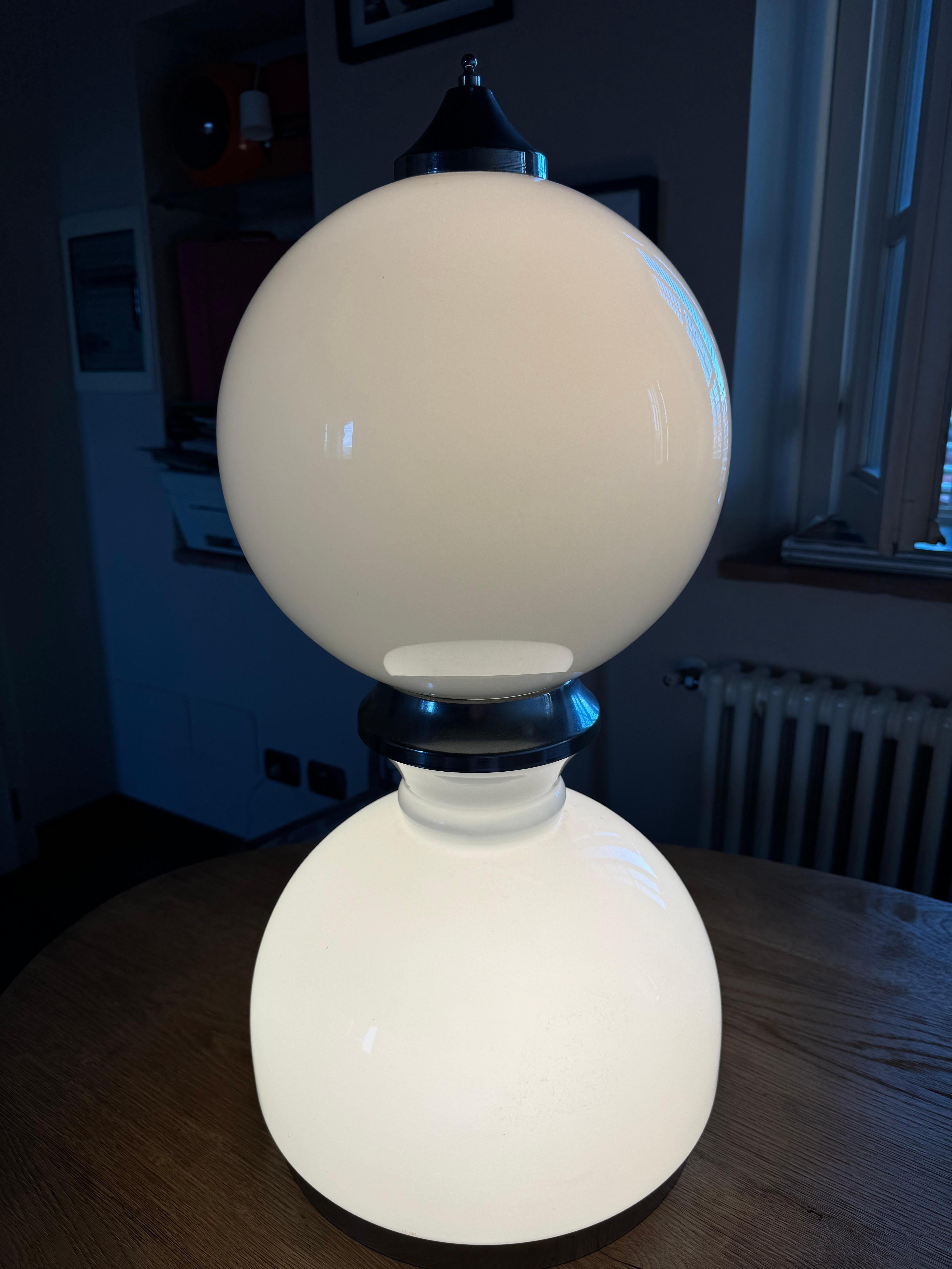 Lampada da tavolo di Reggiani  in Vetro Murano Italia 1960 in vendita 5