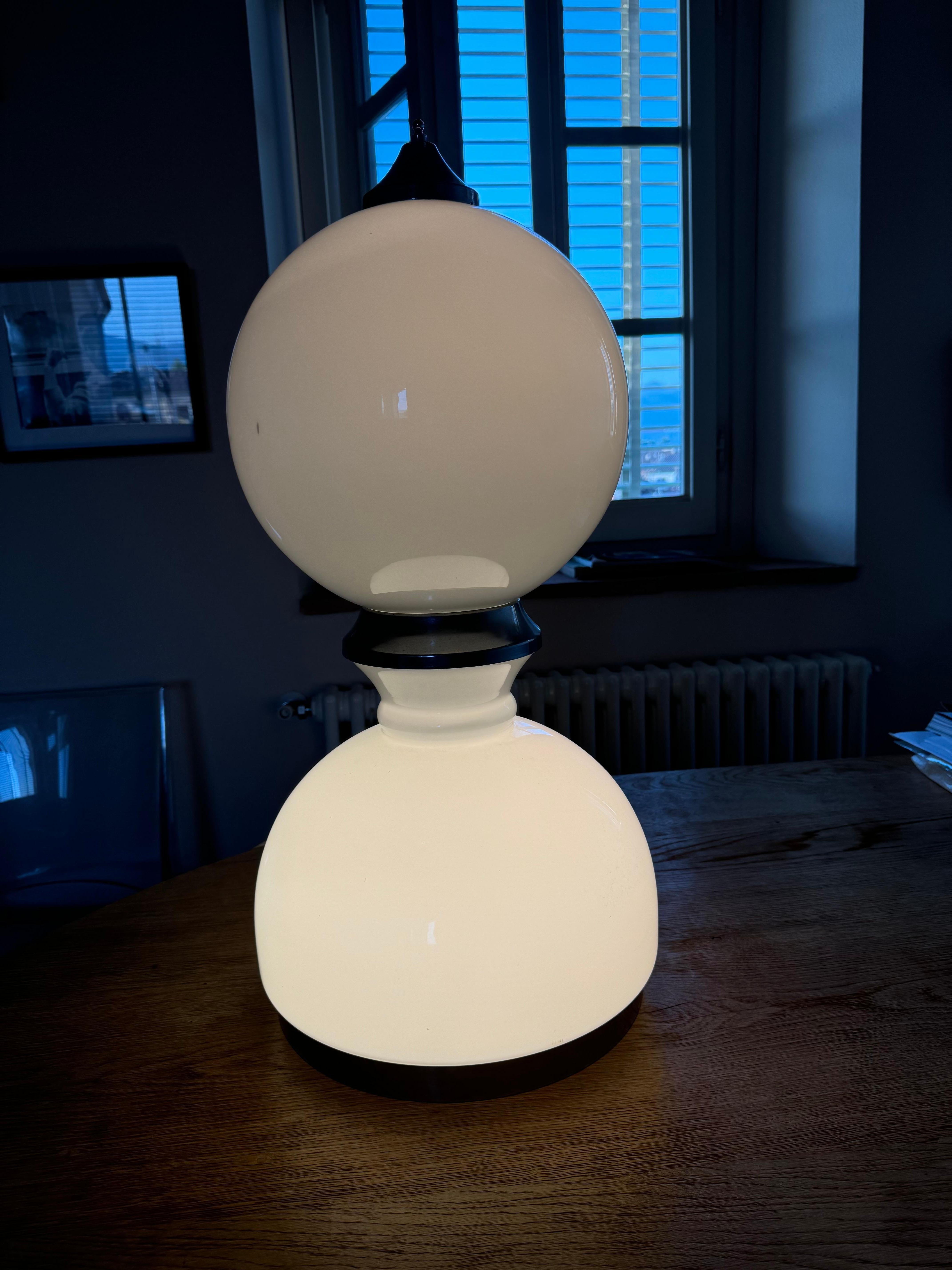 Lampada da tavolo di Reggiani  in Vetro Murano Italia 1960 in vendita 7