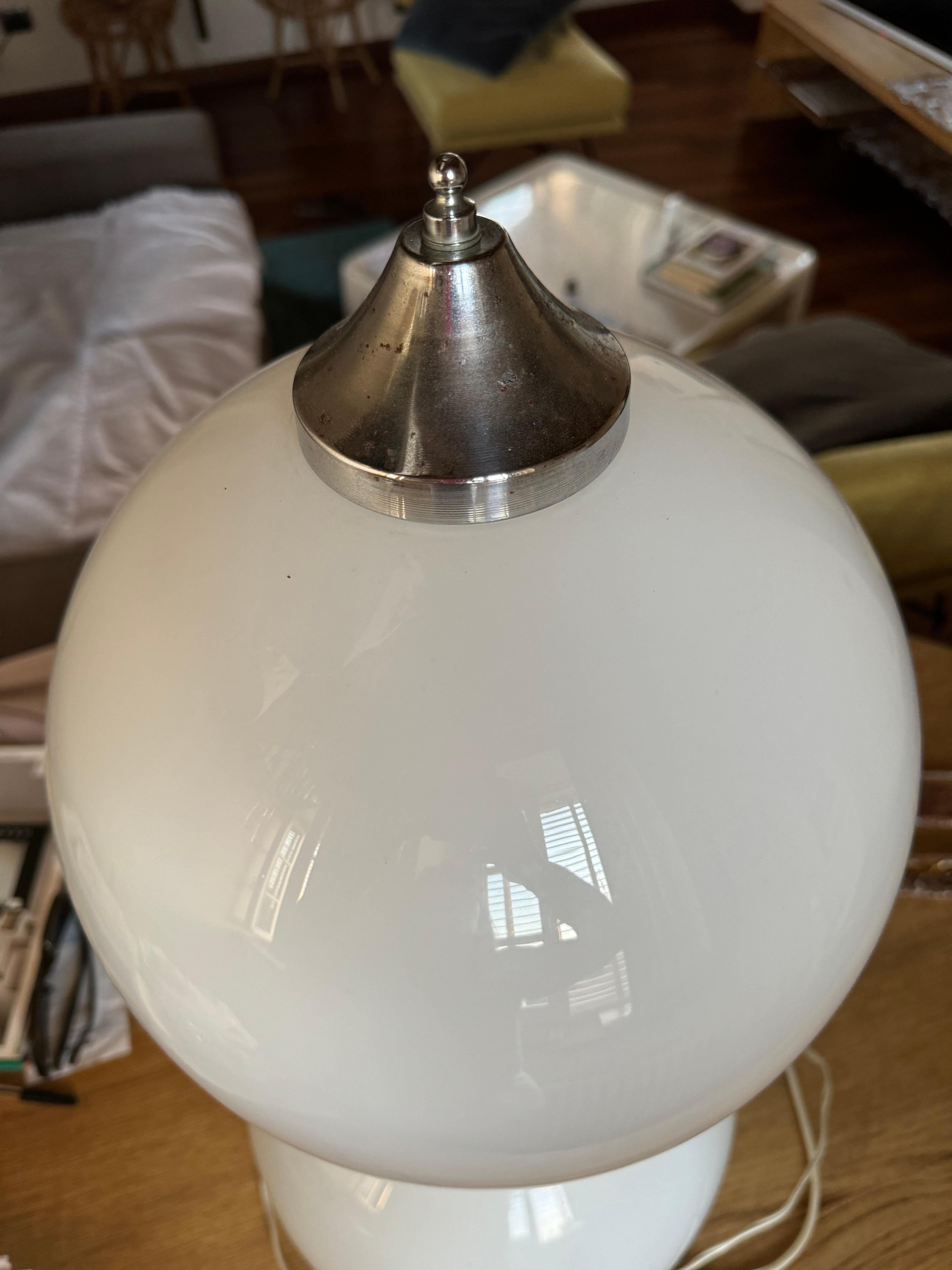 Lampada da tavolo di Reggiani  in Vetro Murano Italia 1960 in vendita 1