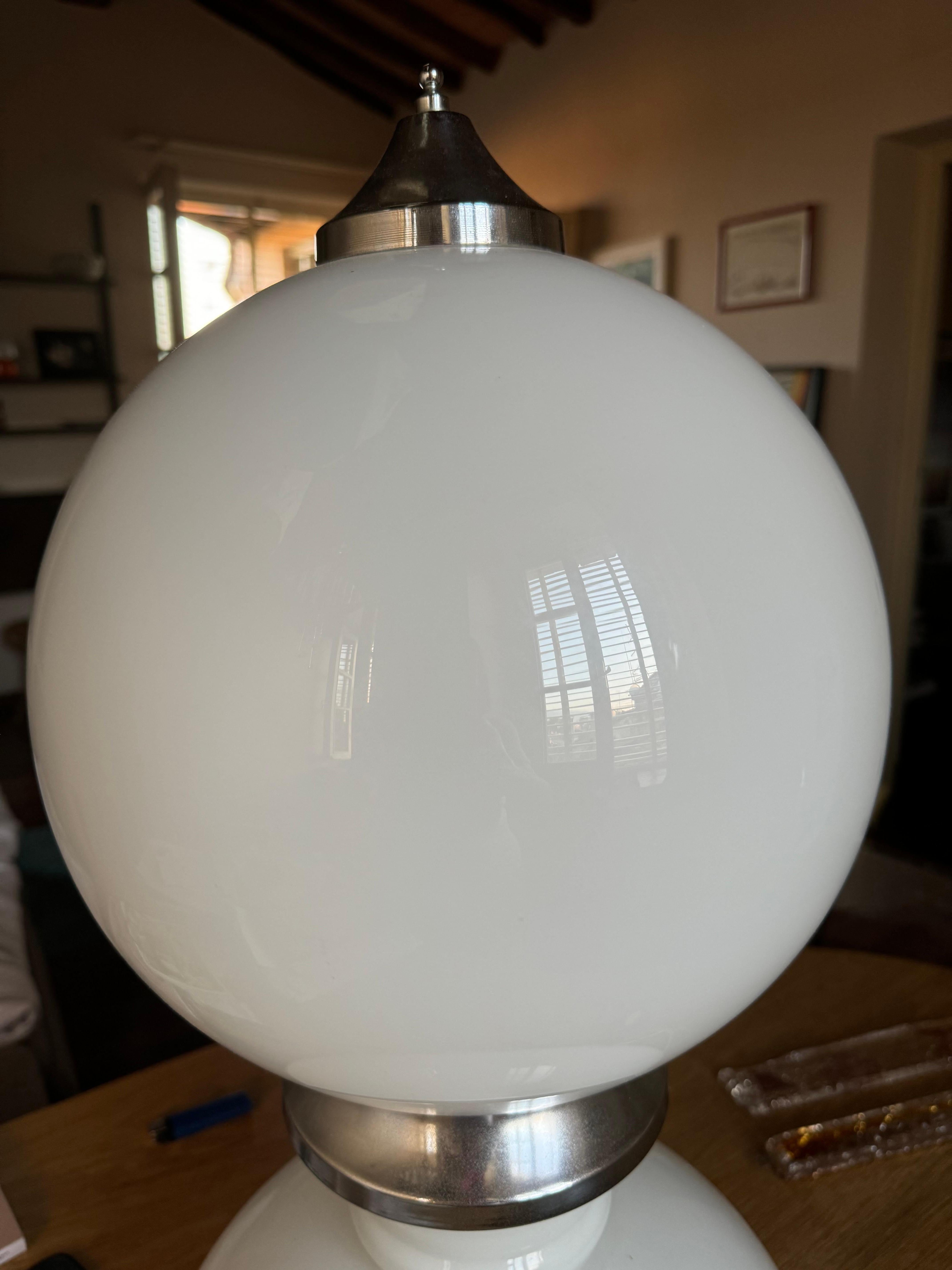 Lampada da tavolo di Reggiani  in Vetro Murano Italia 1960 in vendita 2