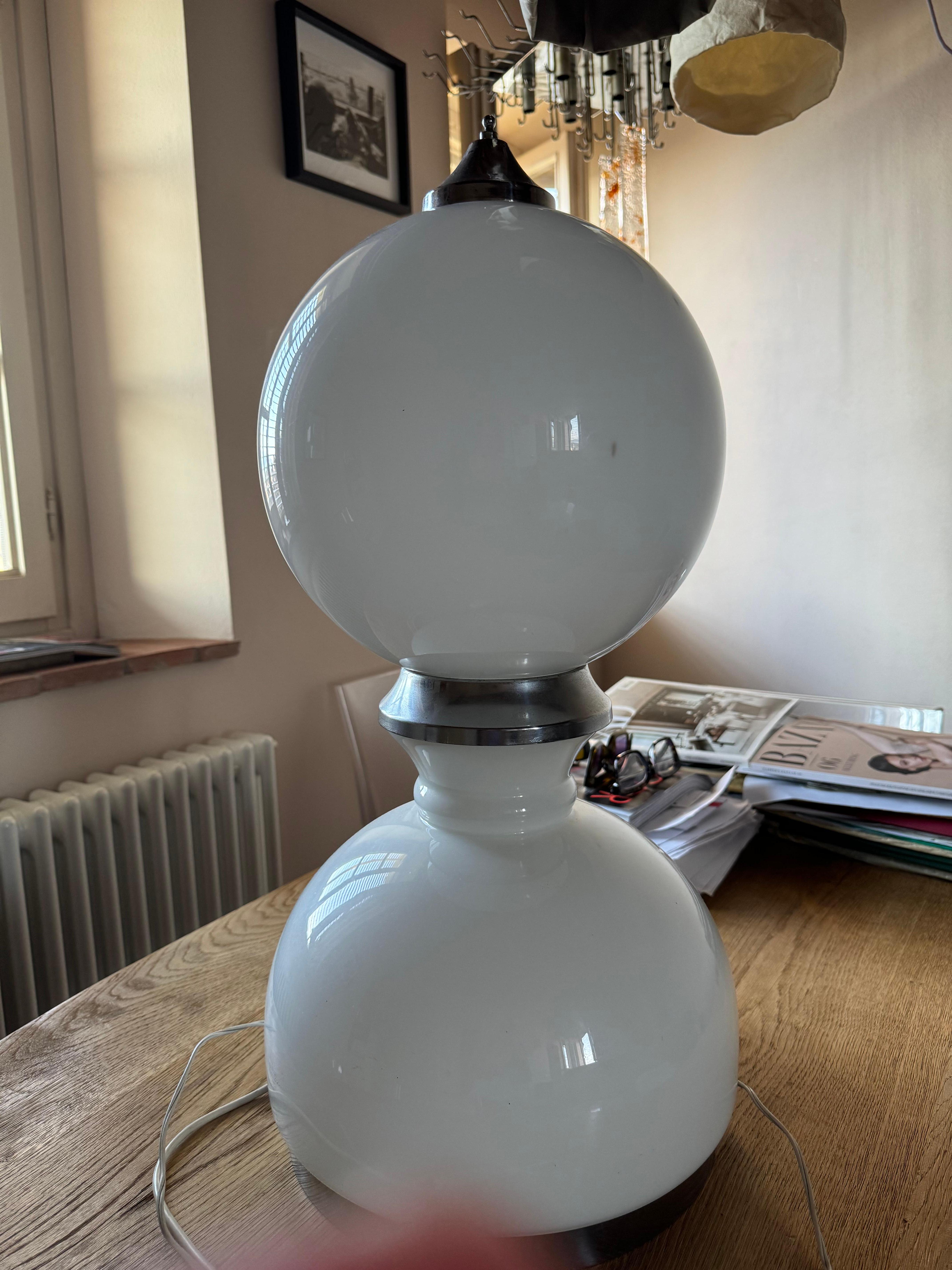 Lampada da tavolo di Reggiani  in Vetro Murano Italia 1960 in vendita 10