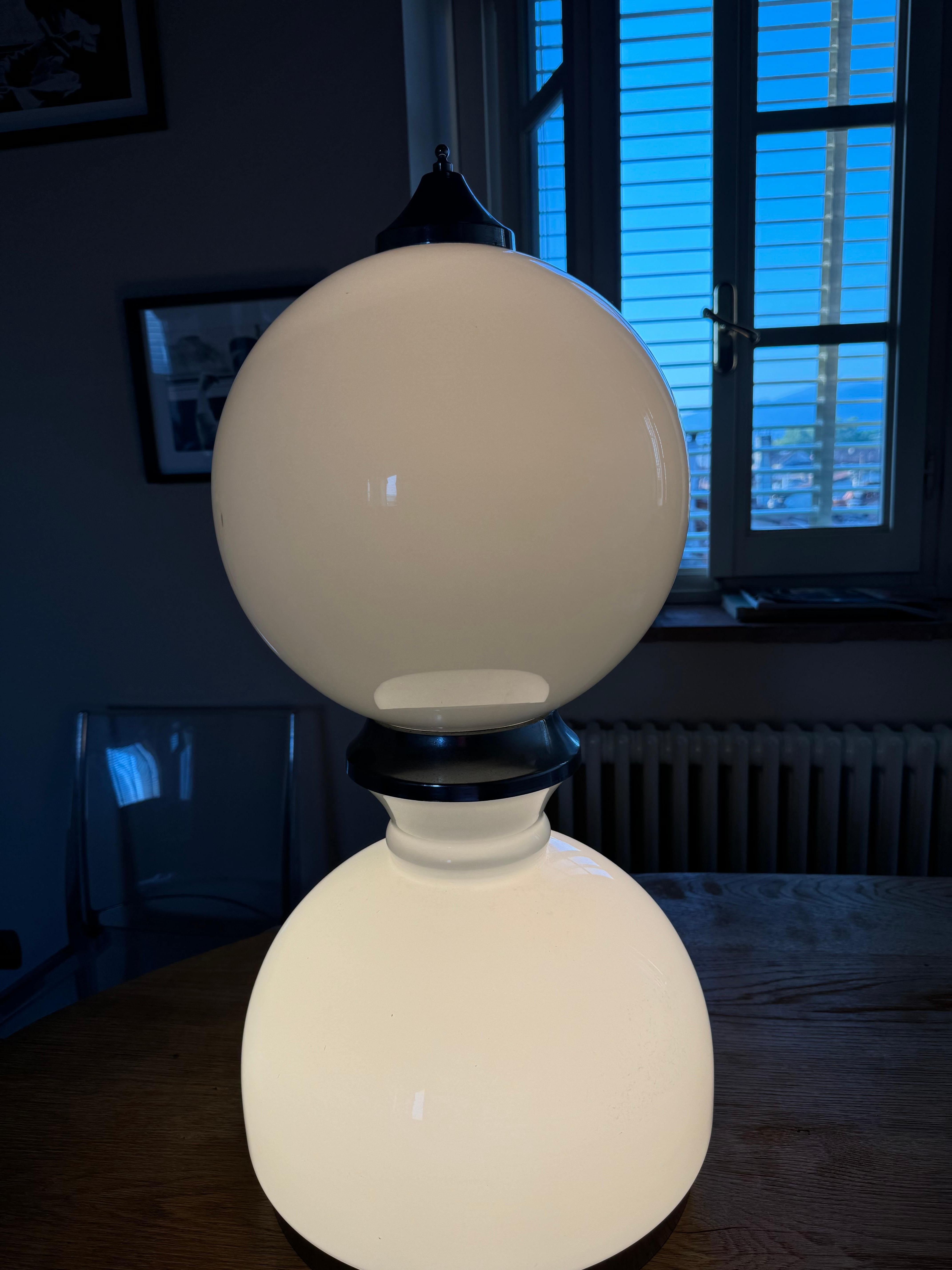 Lampada da tavolo di Reggiani  in Vetro Murano Italia 1960 in vendita 8