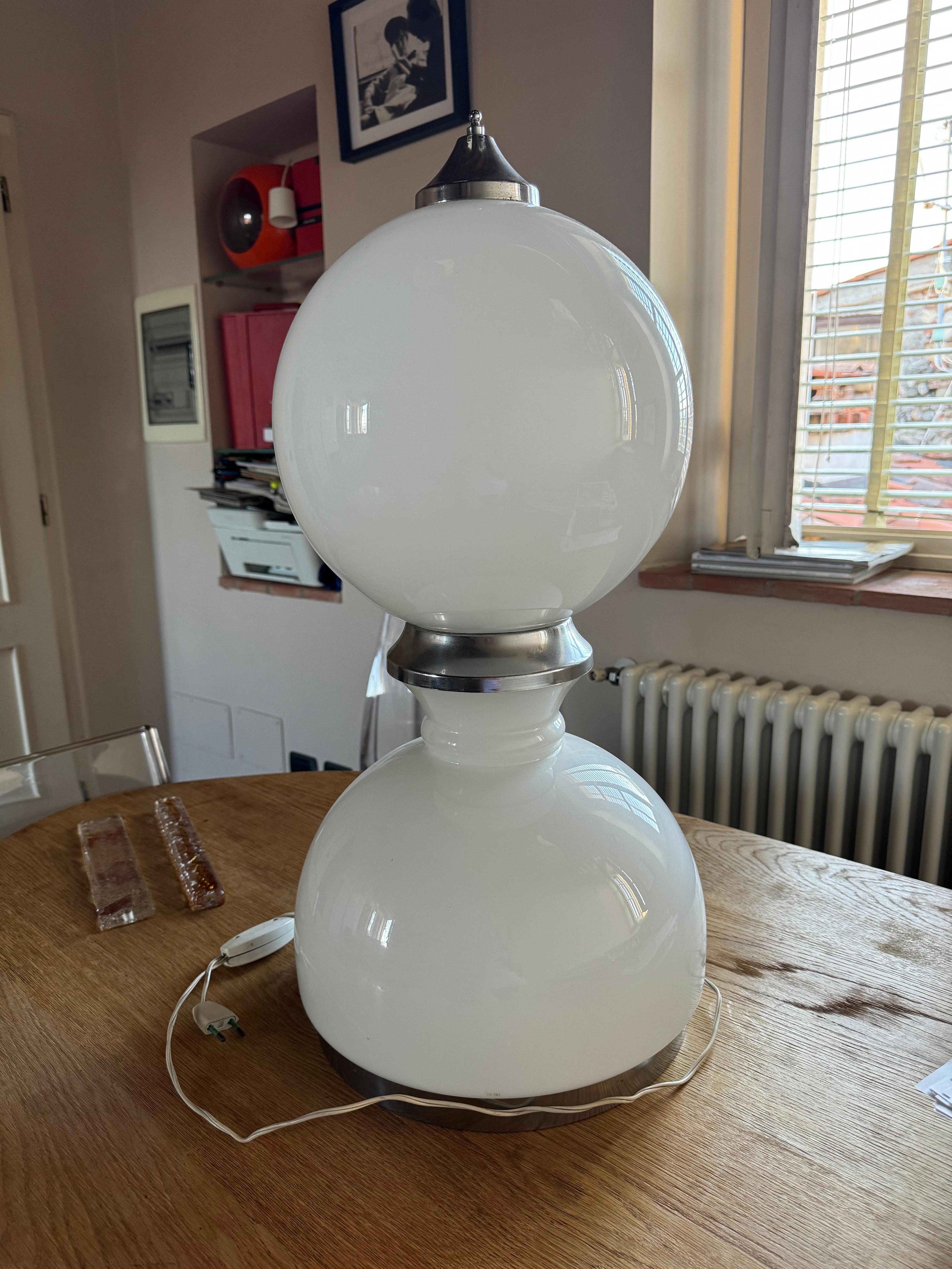 Lampada da tavolo di Reggiani  in Vetro Murano Italia 1960 in vendita 11