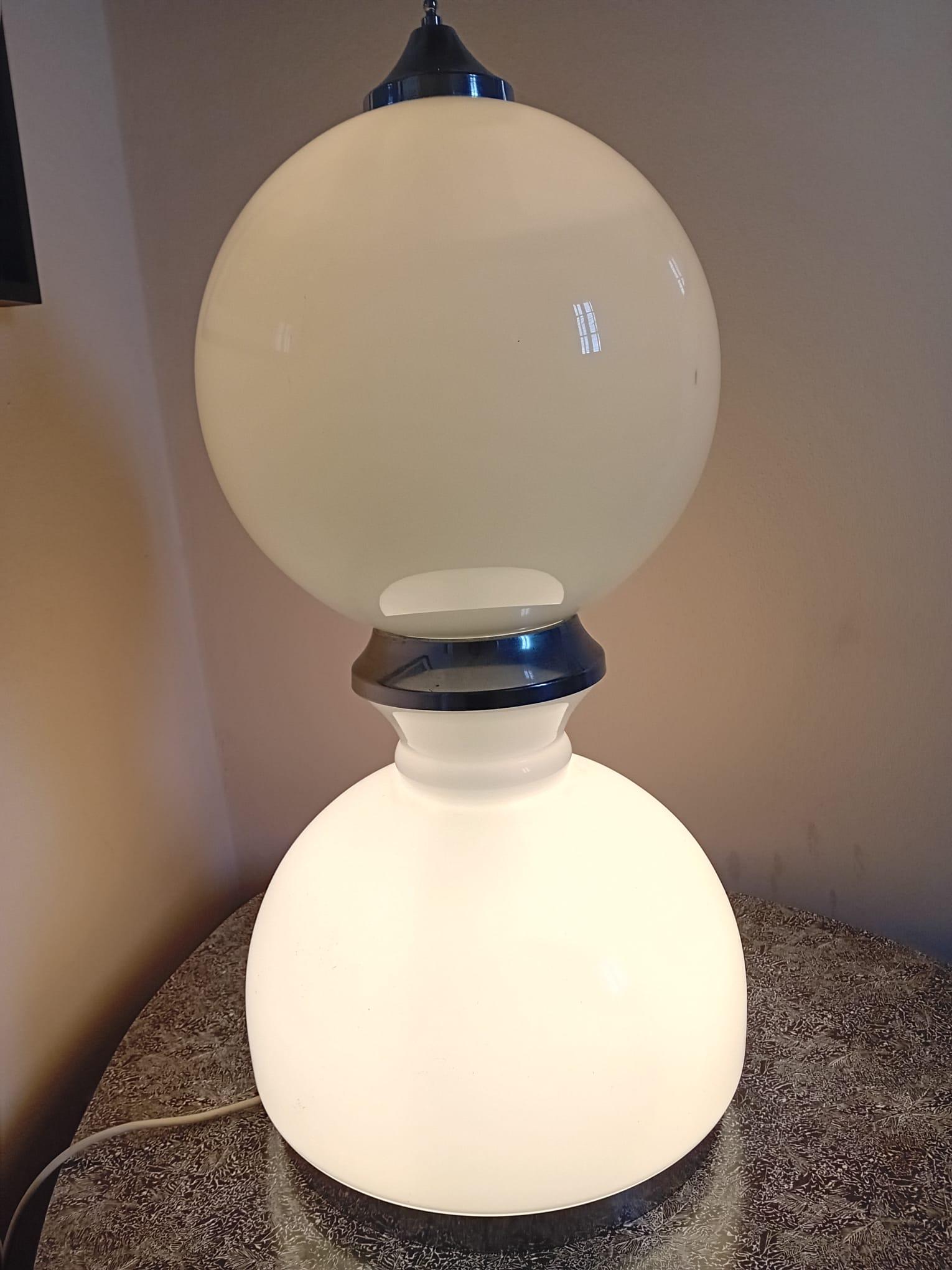 Lampada da tavolo di Reggiani  in Vetro Murano Italia 1960  For Sale 10