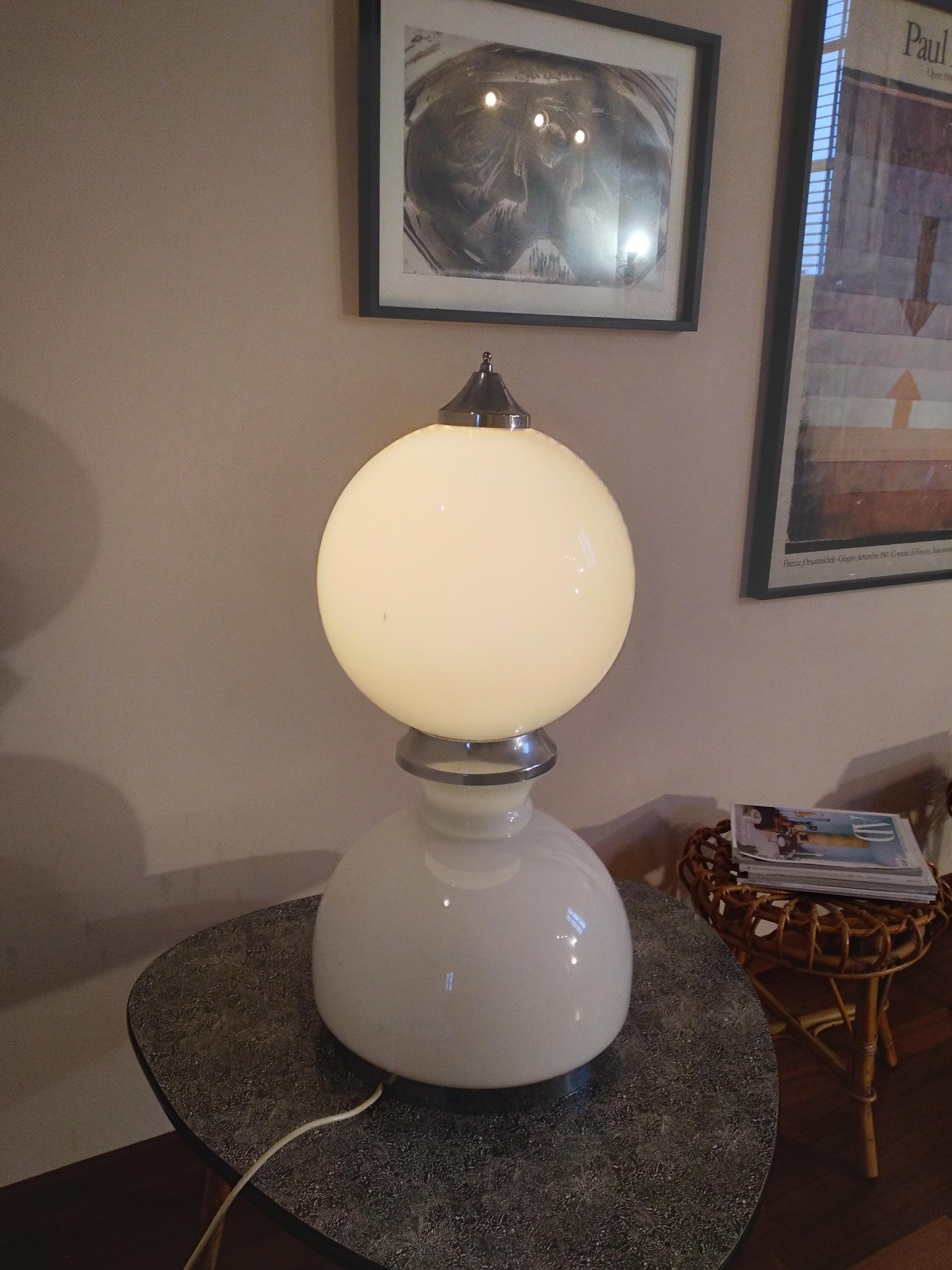 Mid-20th Century Table Lamp by Reggiani  in Murano Glass Italy 1960  For Sale