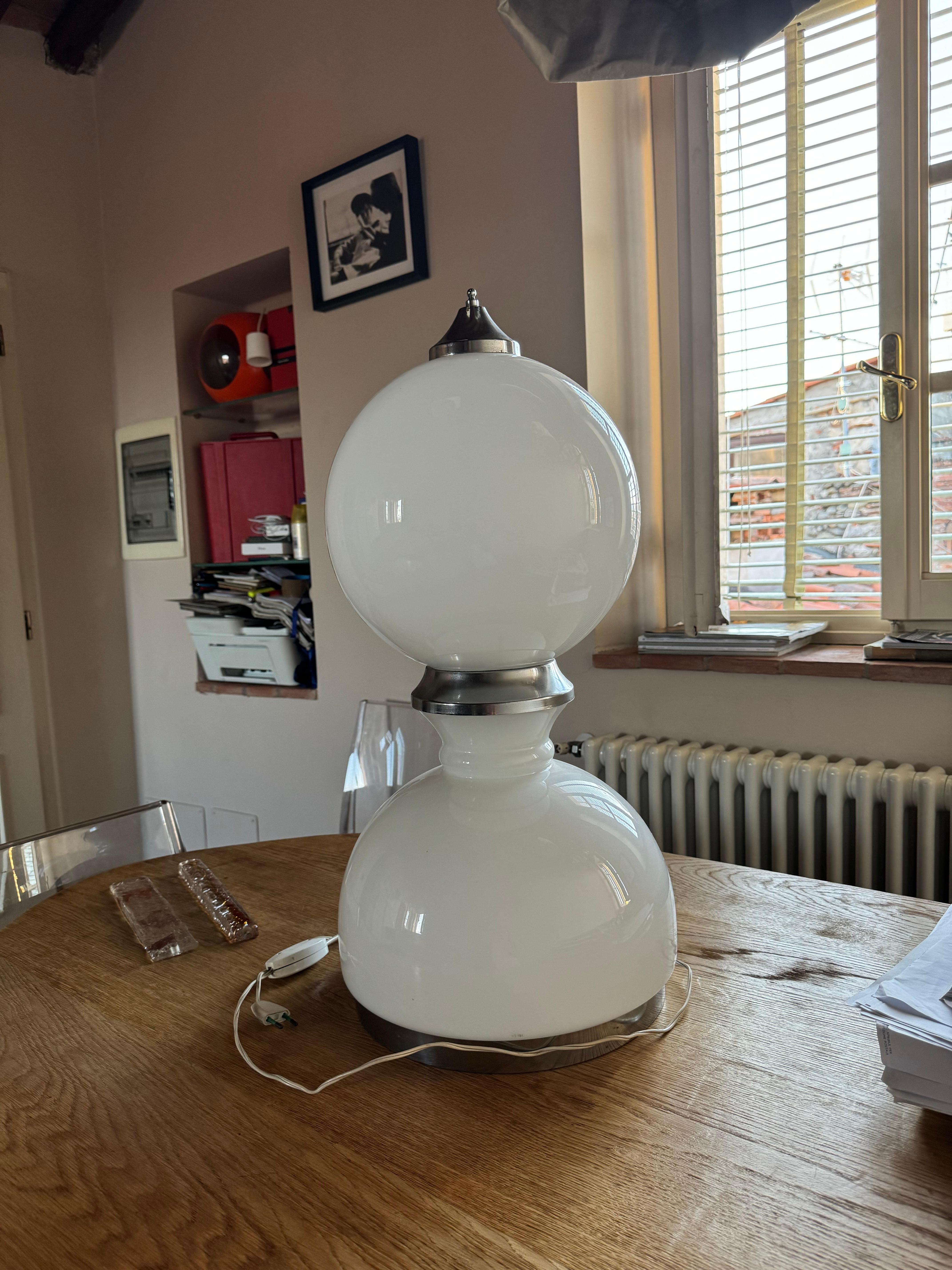 Lampada da tavolo di Reggiani  in Vetro Murano Italia 1960 in vendita 3