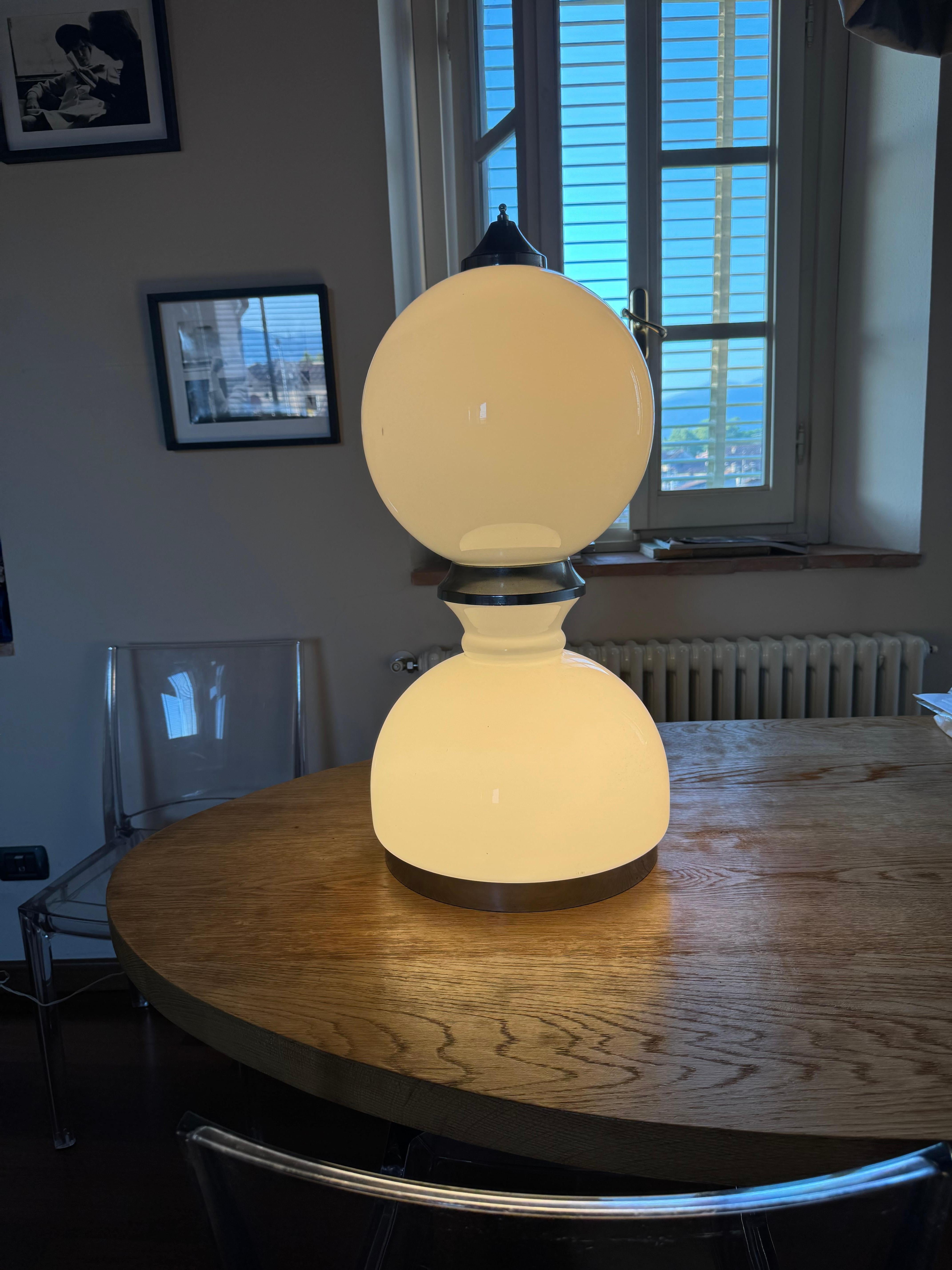 Lampada da tavolo di Reggiani  in Vetro Murano Italia 1960 in vendita 4