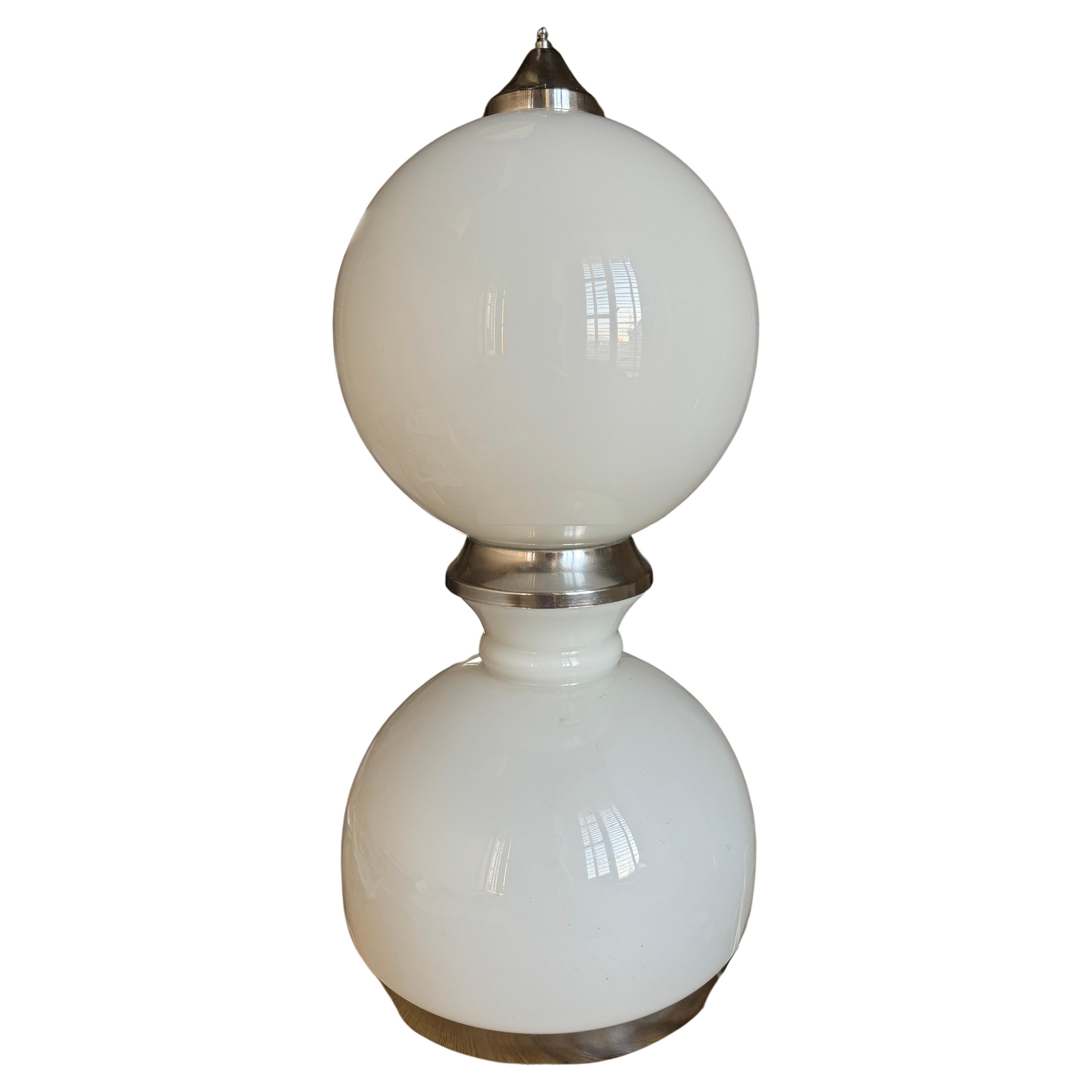 Mid-Century moderno Lampada da tavolo di Reggiani  in Vetro Murano Italia 1960 in vendita