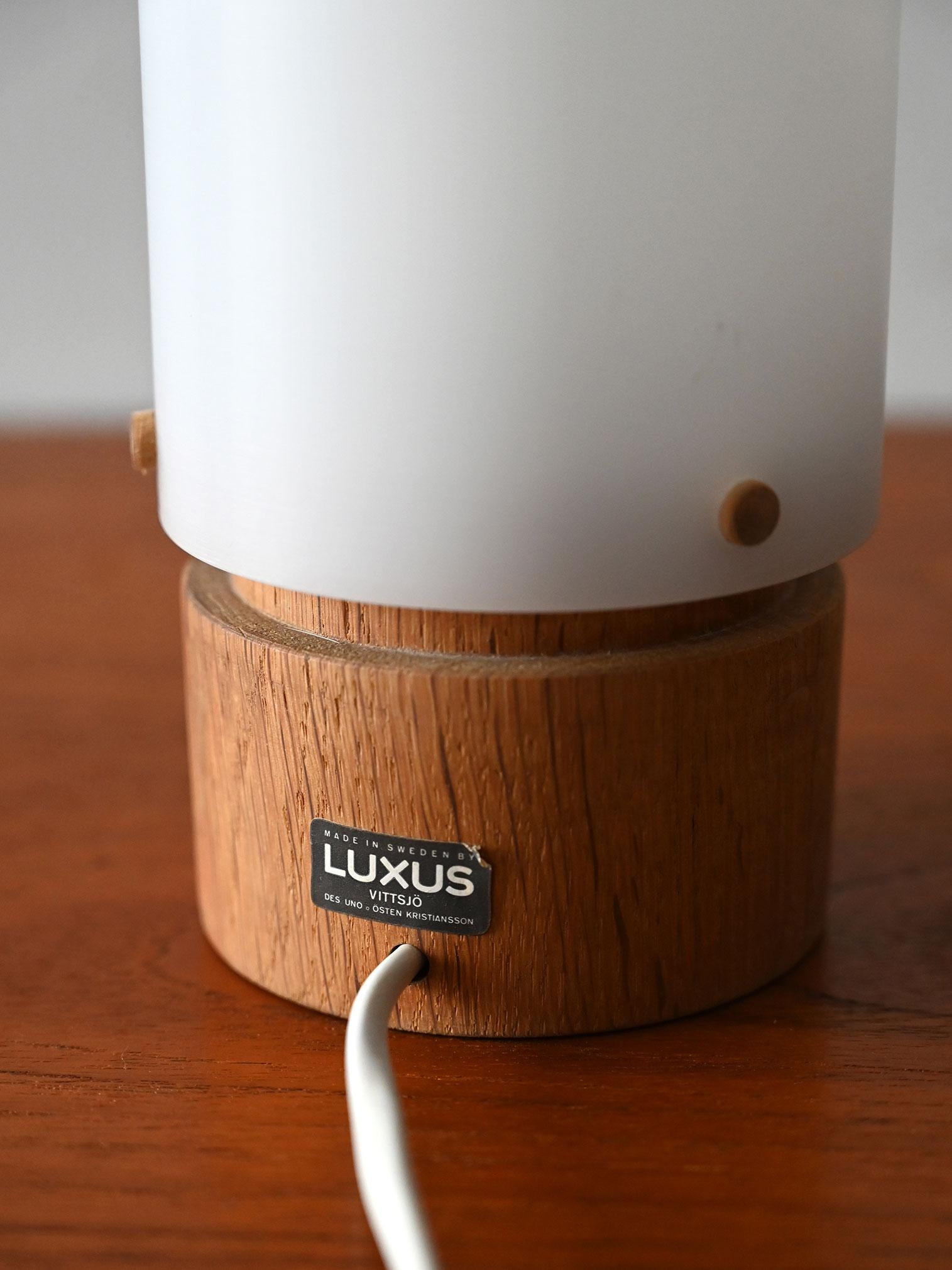 Lampada da tavolo di Uno & Östen Kristiansson per Luxus In condizioni buone a Brescia, IT