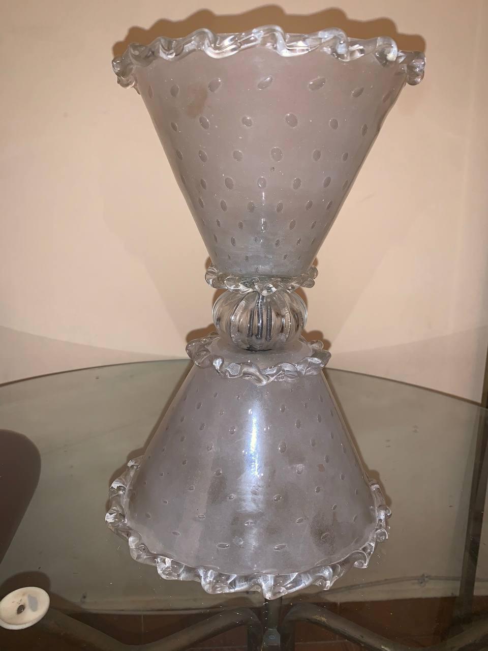 Italian Ercole Barovier 40s Table Lamp For Sale