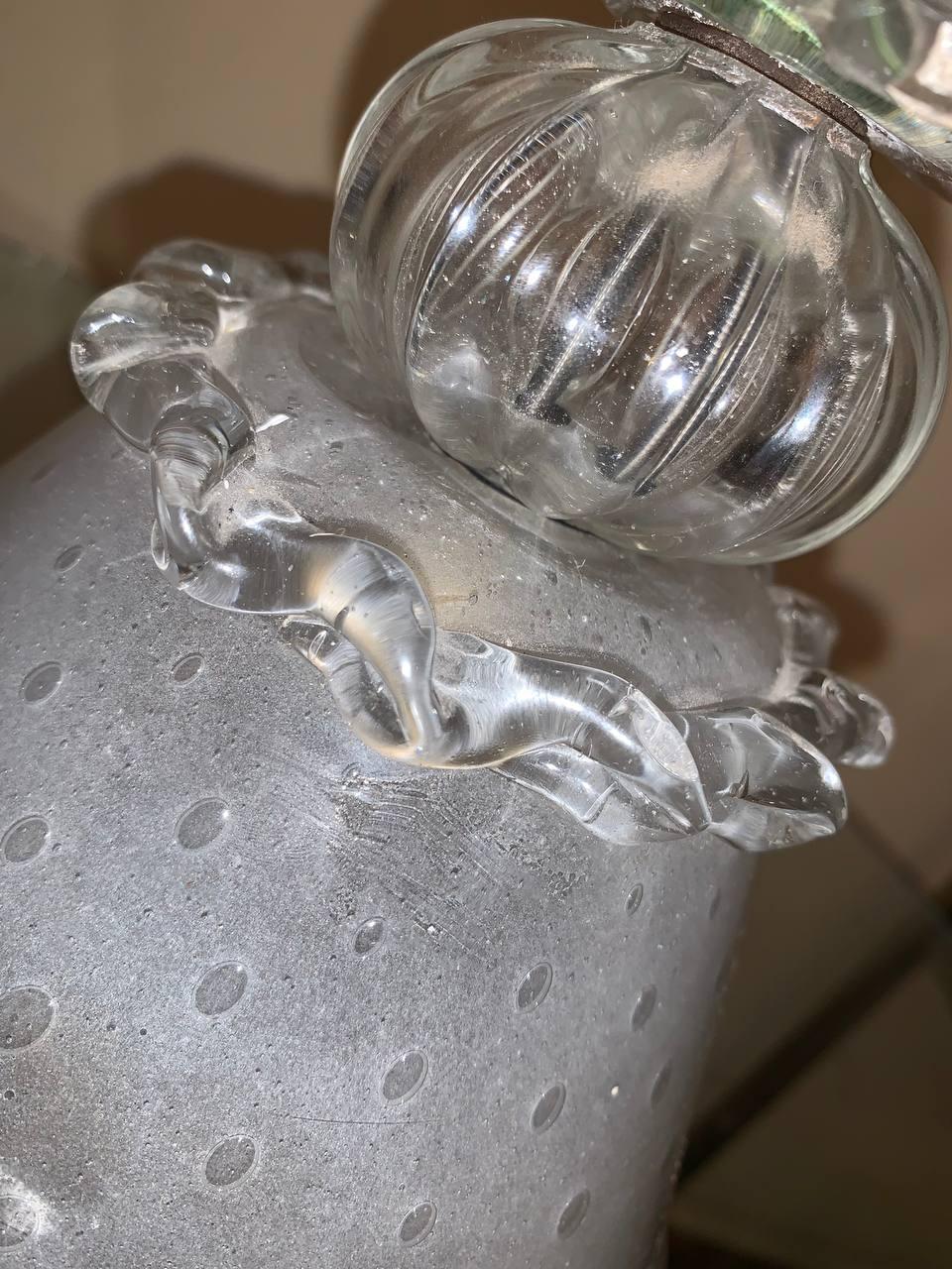 Hand-Crafted Ercole Barovier 40s Table Lamp For Sale