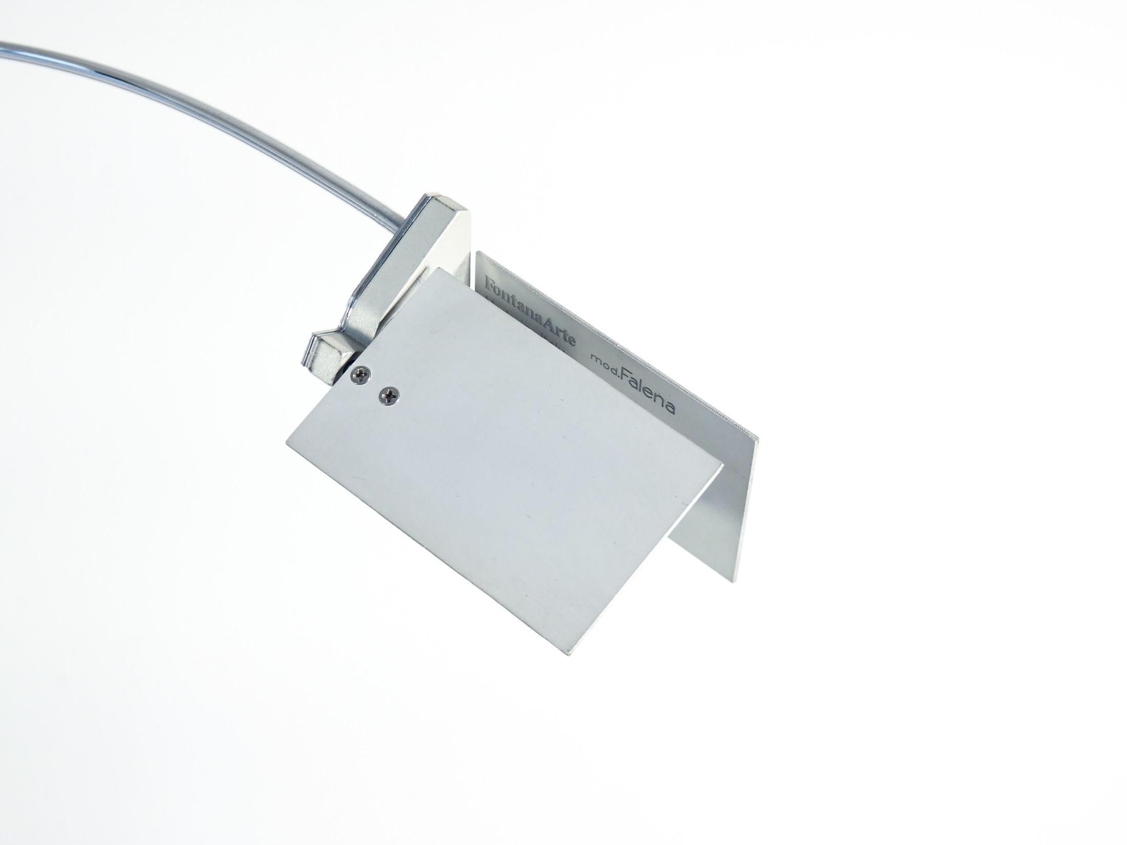 Falena table lamp, design Alvaro SIZA VIEIRA for Fontana Arte. 1990s In Good Condition For Sale In Torino, IT