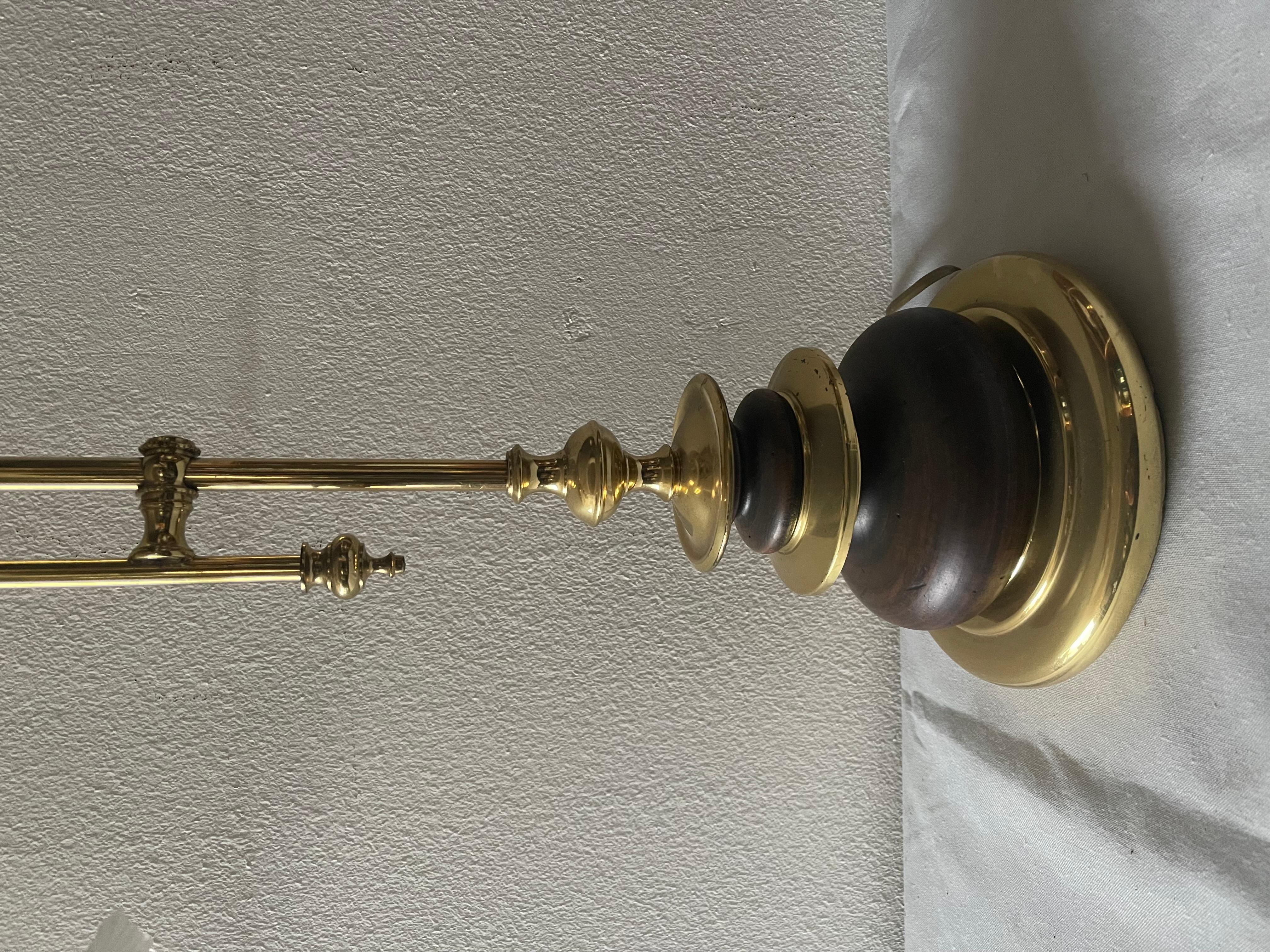 Art Nouveau style fixed table lamp glass shade 1990s For Sale 2