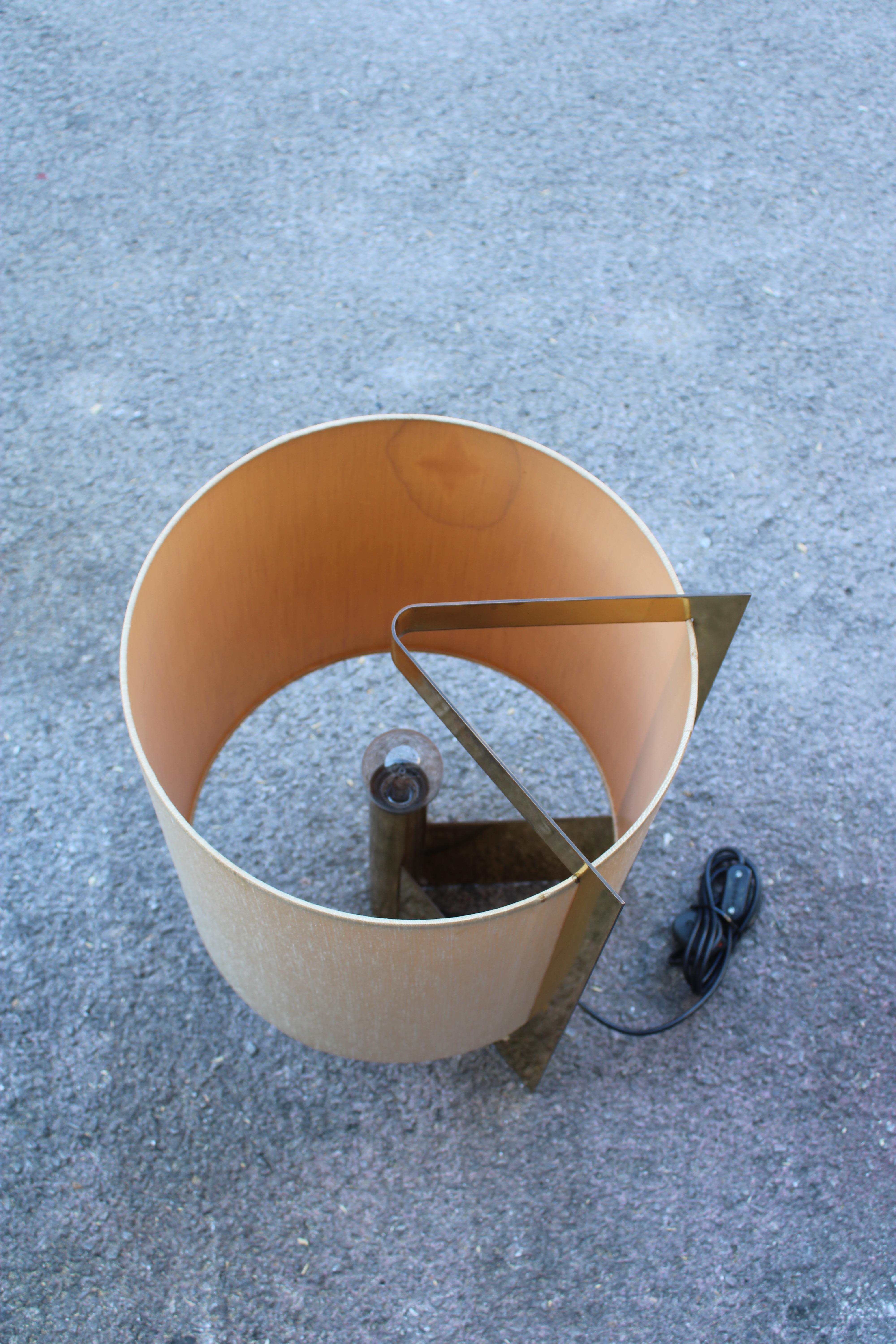 Brass Giuliana Gramigna Table Lamp Modern and Minimalist Design 1970 Italy For Sale
