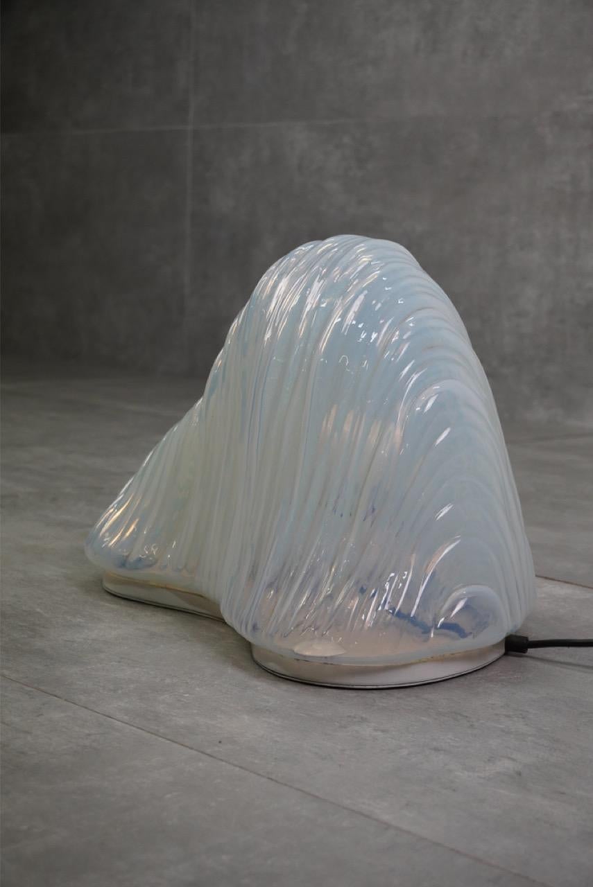Glass Lampada da tavolo Iceberg di Carlo Nason per Mazzega, 1960s, modello grande For Sale