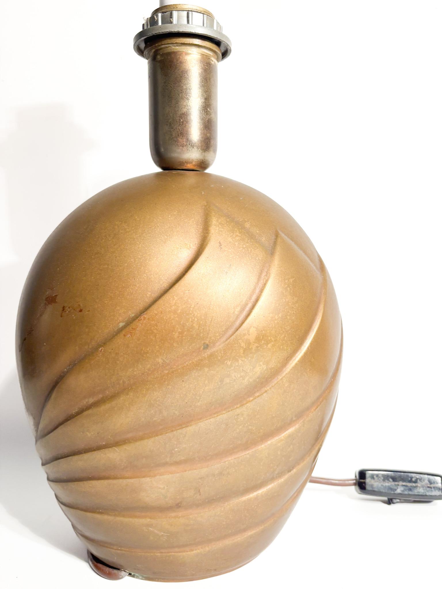 Lampada da Tavolo in Bronzo di Esa Fedrigolli Anni 70 en venta 4