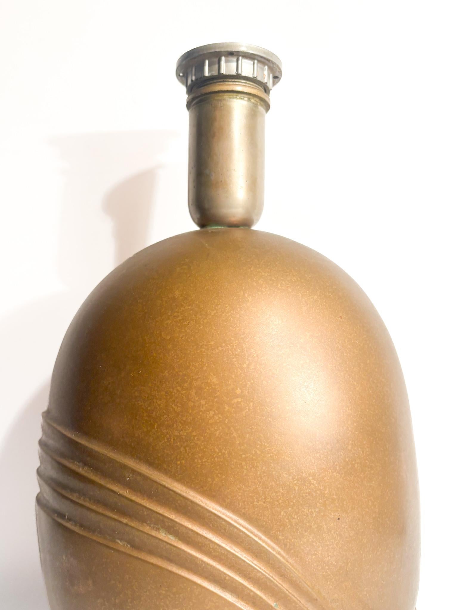 Lampada da Tavolo in Bronzo di Esa Fedrigolli Anni 70 Italian en venta