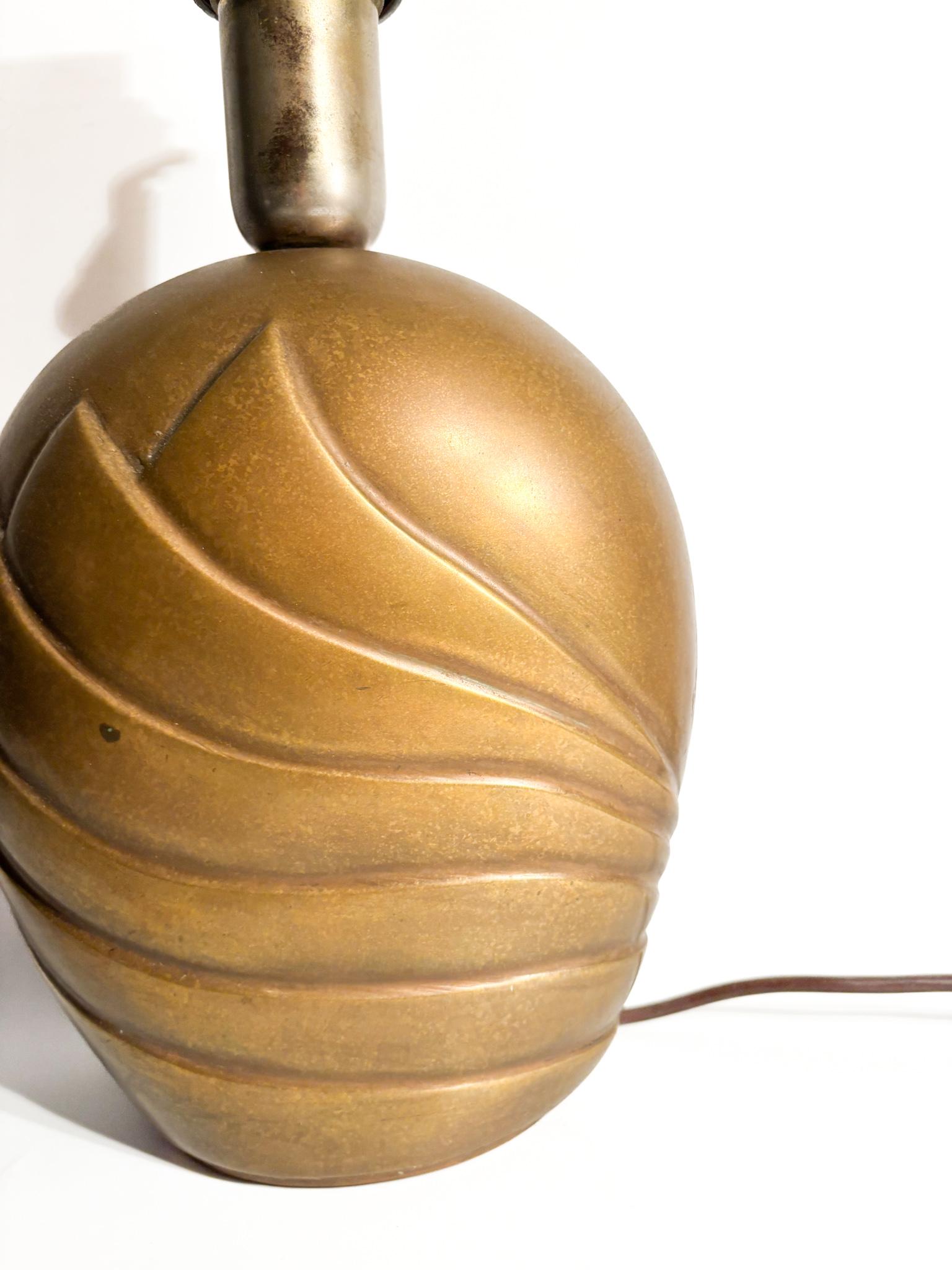 Lampada da Tavolo in Bronzo di Esa Fedrigolli Anni 70 Italian en venta