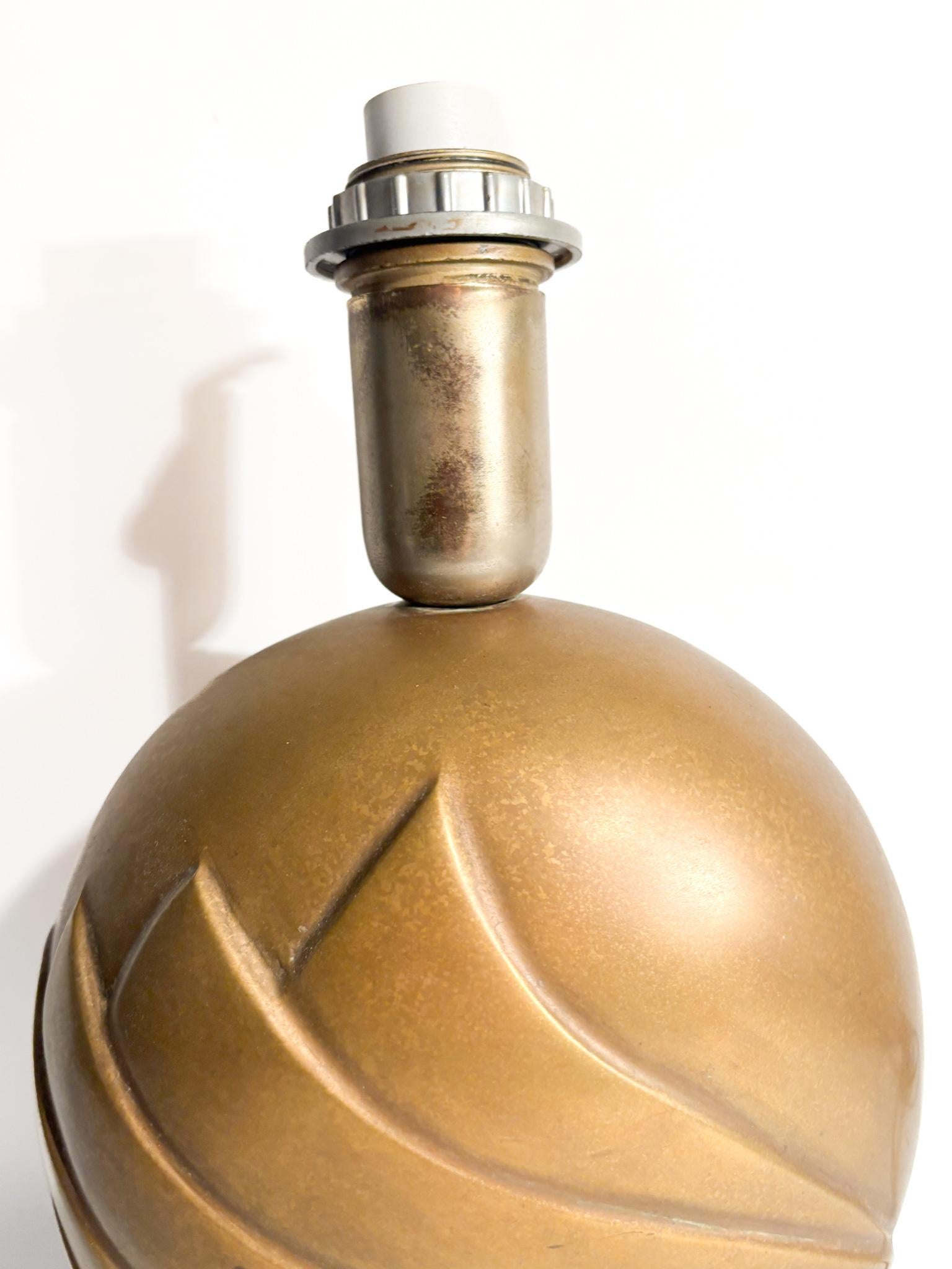 Lampada da Tavolo in Bronzo di Esa Fedrigolli Anni 70 en Bueno estado para la venta en Milano, MI
