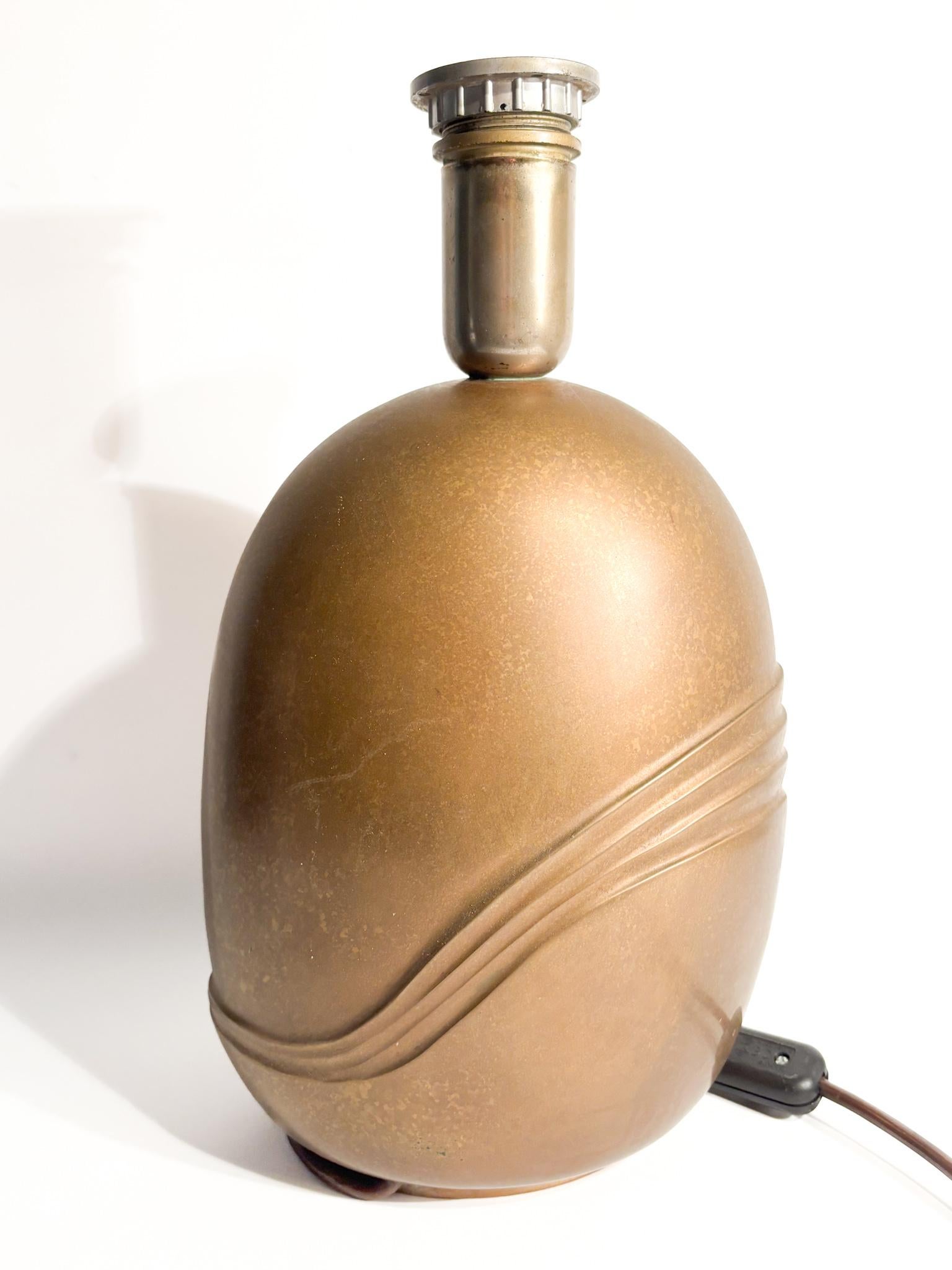 Lampada da Tavolo in Bronzo di Esa Fedrigolli Anni 70 en venta 1