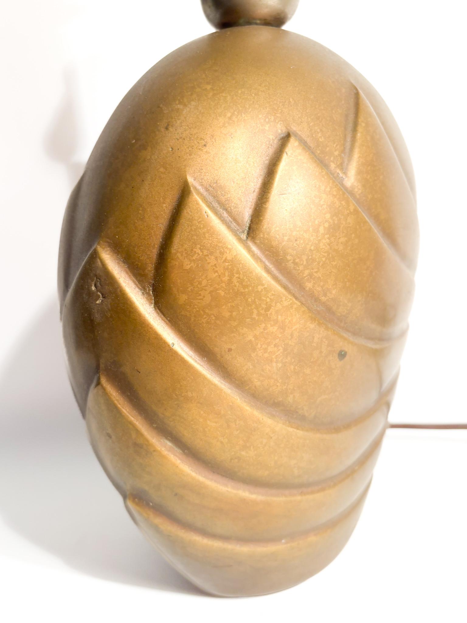 Lampada da Tavolo in Bronzo di Esa Fedrigolli Anni 70 en venta 2
