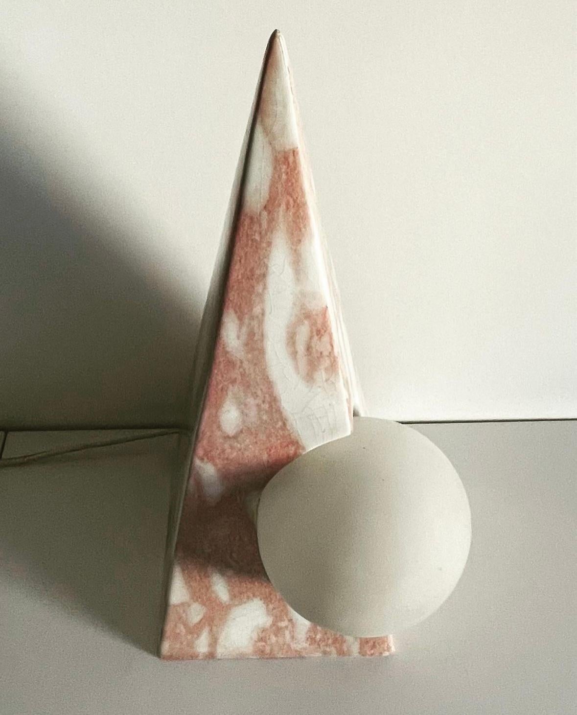 Ceramica Lampada da tavolo in ceramica e vetro in vendita