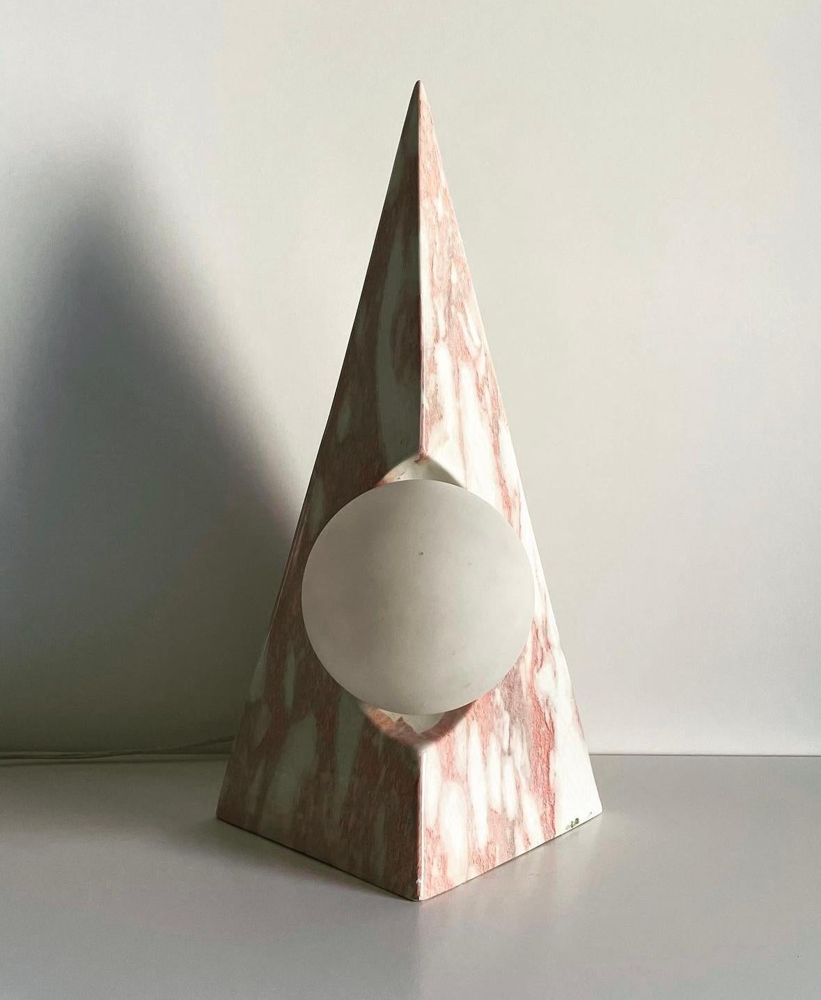 Lampada da tavolo in ceramica e vetro in vendita 2