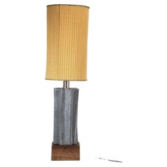 Lampada da tavolo in ceramica, manifattura italiana, anni 70